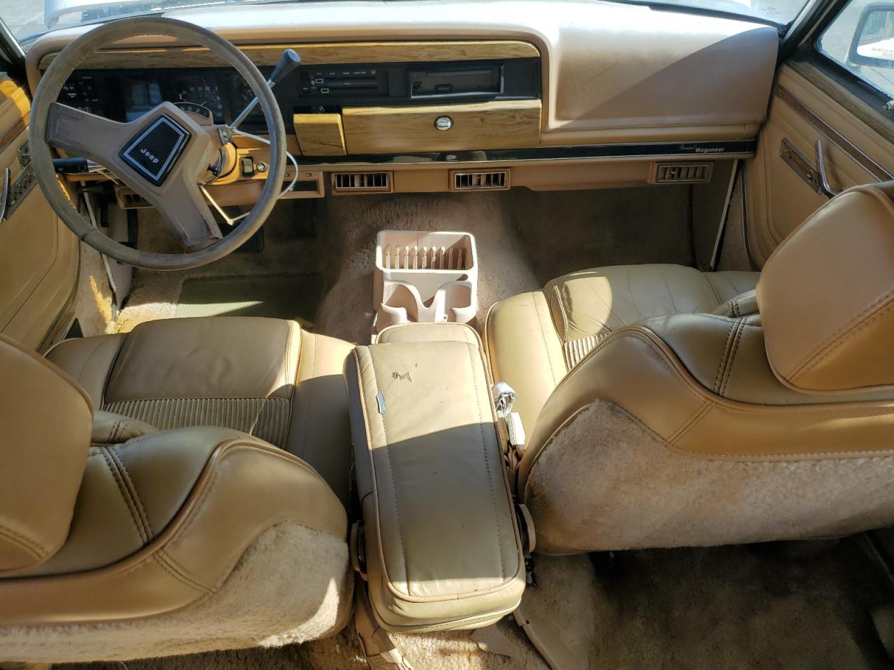 1987 Jeep Grand Wagoneer Белый vin: 1JCNJ15U4HT054494