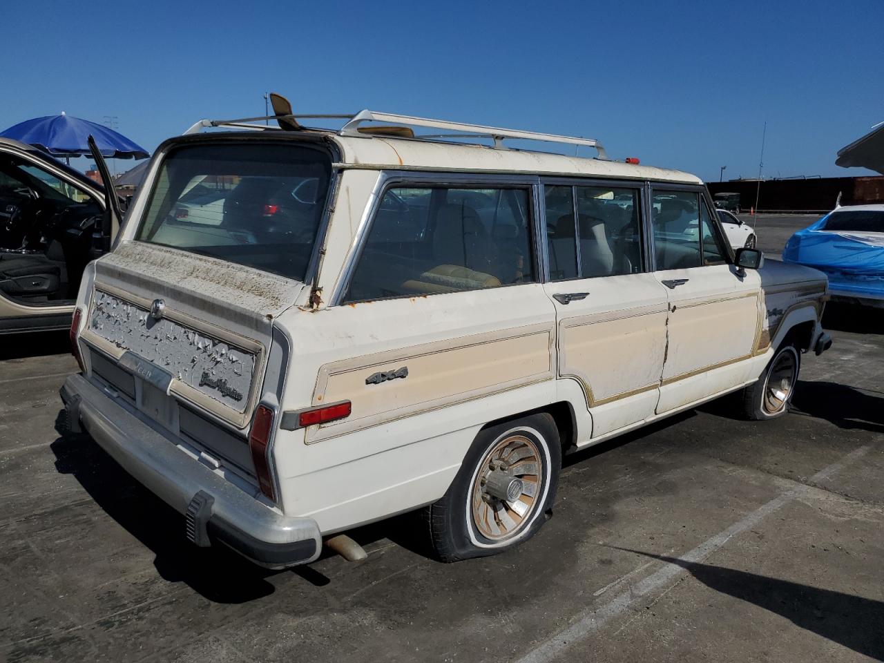 1987 Jeep Grand Wagoneer Белый vin: 1JCNJ15U4HT054494