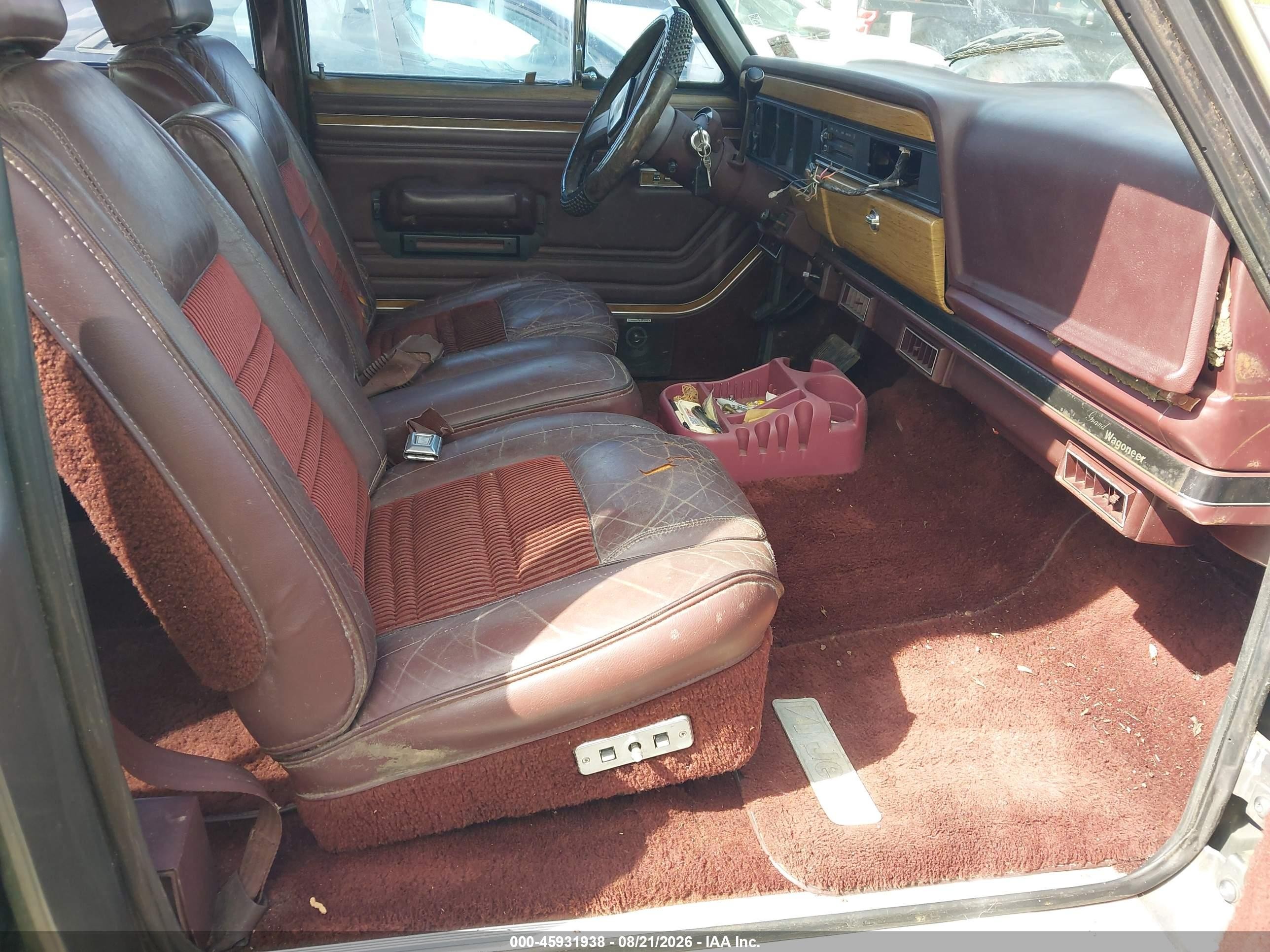 1988 Jeep Grand Wagoneer   Gray vin: 1JCNJ15UXJT241924