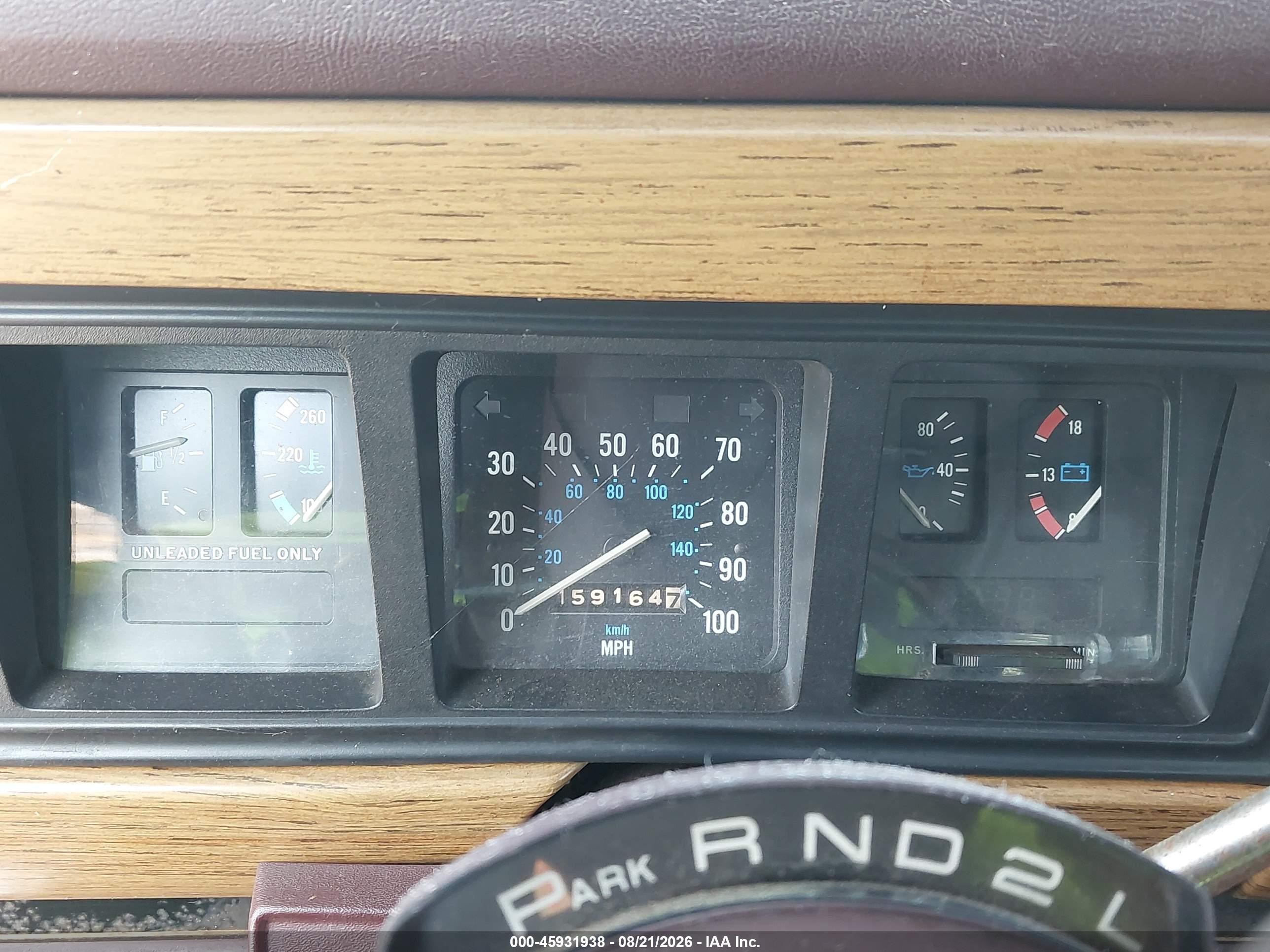 1988 Jeep Grand Wagoneer   Gray vin: 1JCNJ15UXJT241924