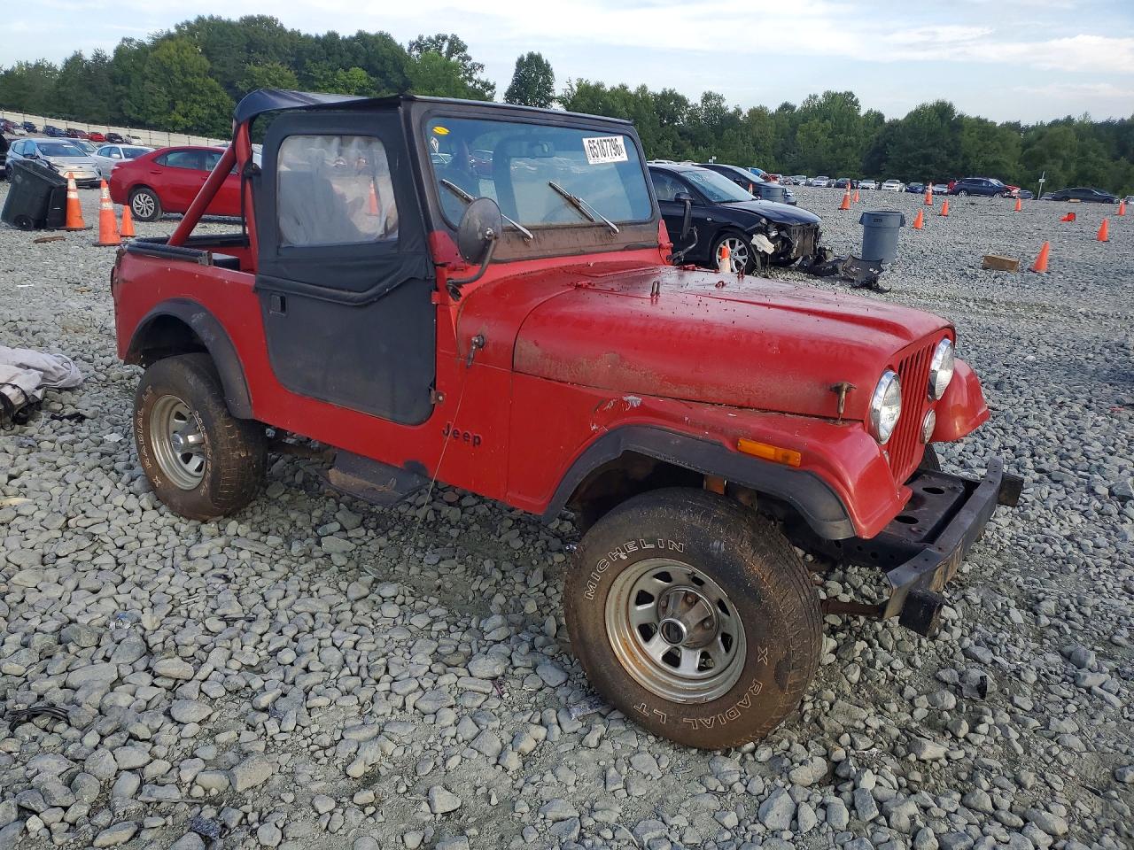 1986 Jeep Jeep Cj7 Red vin: 1JCUM87A3GT051552