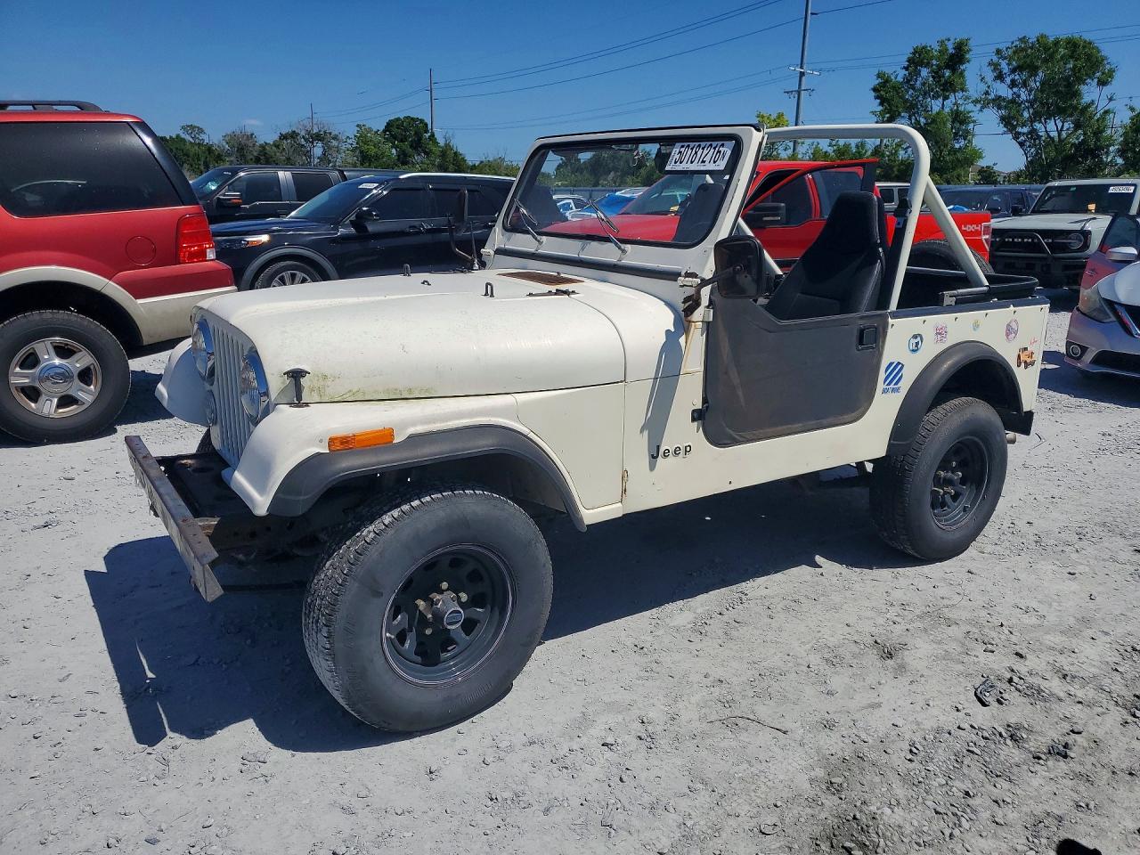 1985 Jeep Jeep Cj7 White vin: 1JCUM87A4FT065622