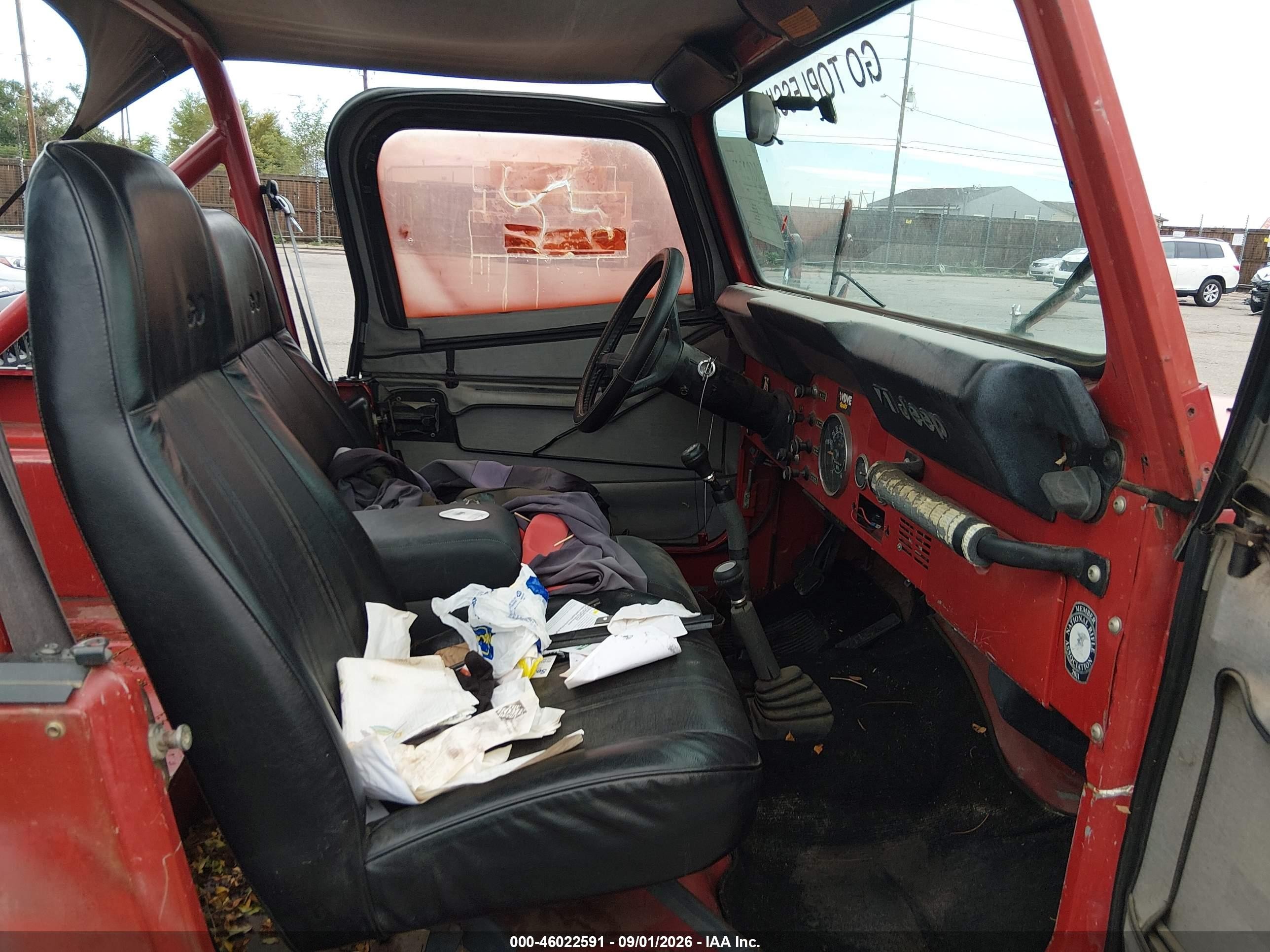 1986 Jeep Jeep Cj7 Red vin: 1JCUM87E9GT081657