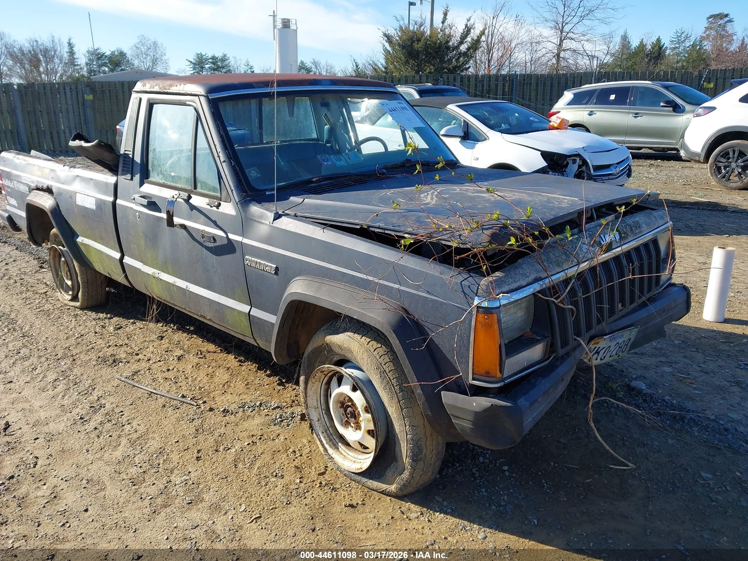 1986 Jeep Comanche Custom Синий vin: 1JTHL6514GT217976