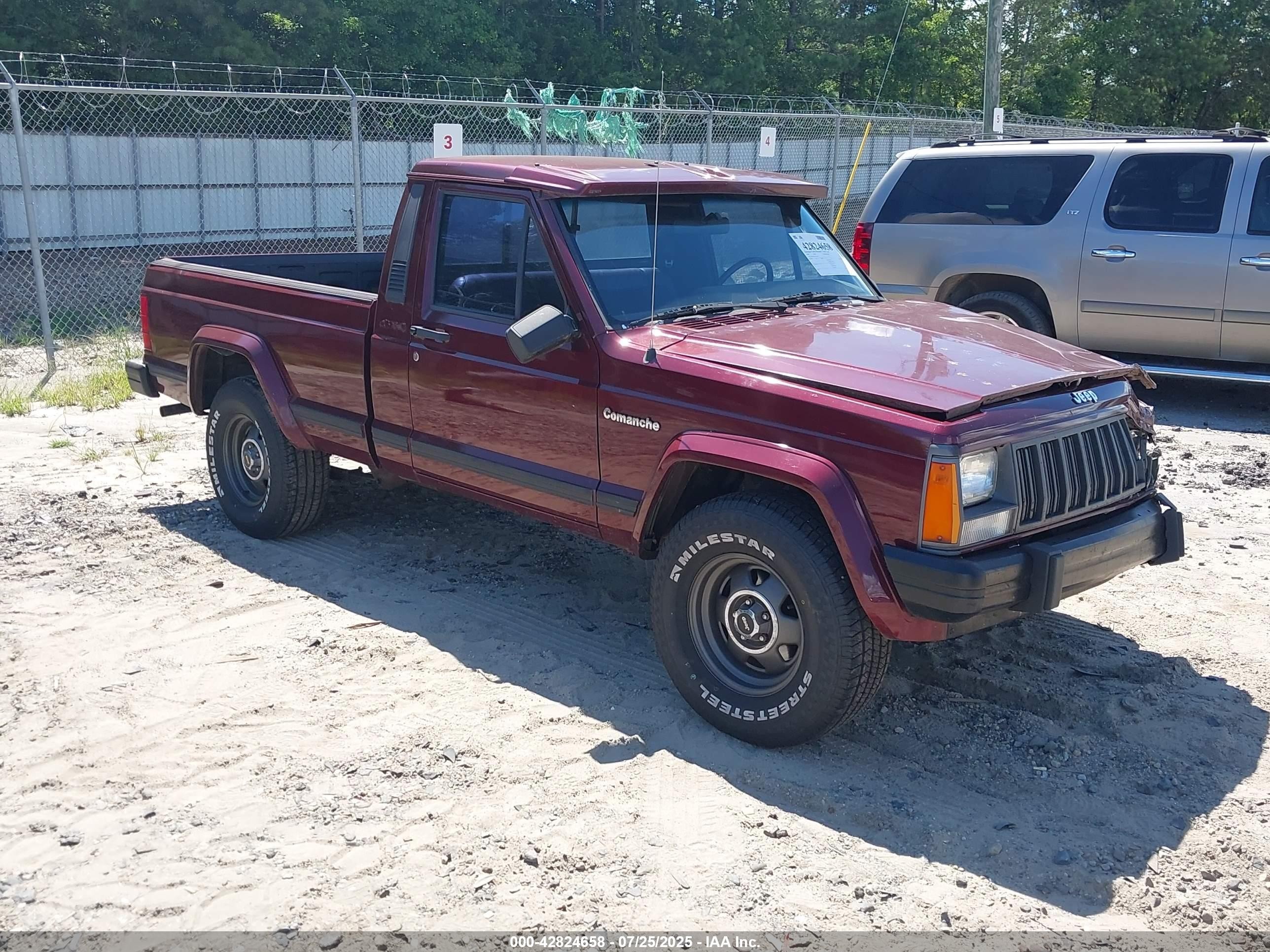 1988 Jeep Comanche Pioneer Бордовый vin: 1JTML63P3JT230344