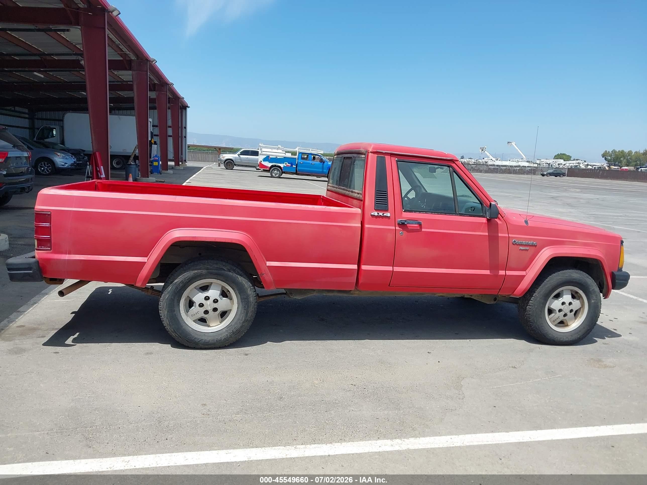1988 Jeep Comanche Pioneer Red vin: 1JTML65PXJT085736