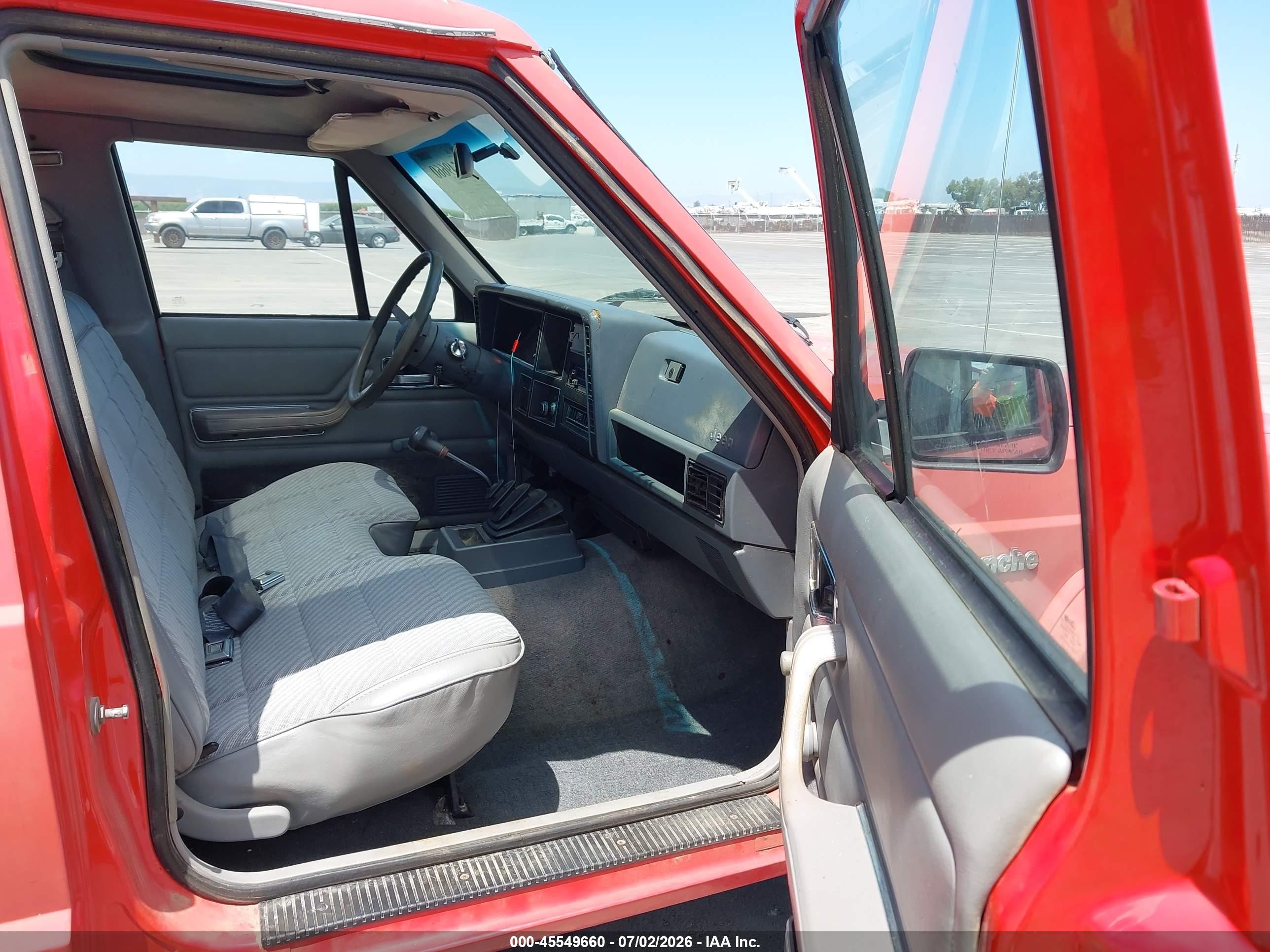 1988 Jeep Comanche Pioneer Red vin: 1JTML65PXJT085736