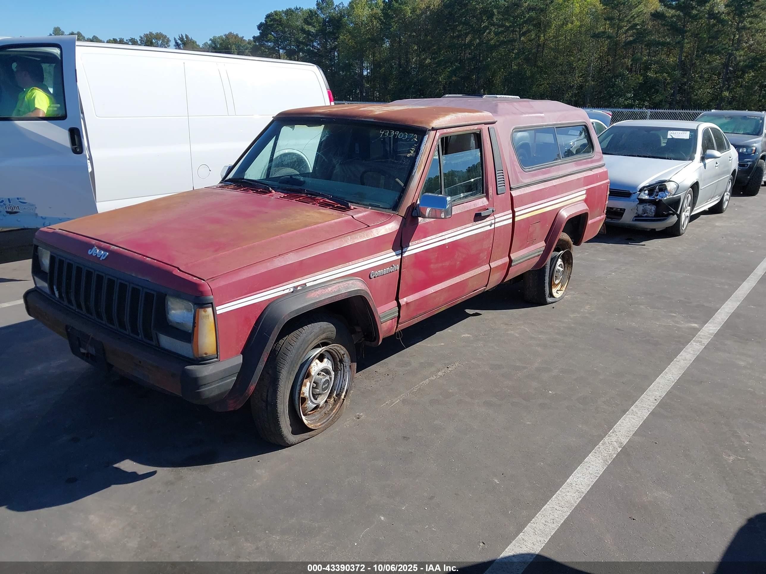 1988 Jeep Comanche Pioneer Red vin: 1JTMW64P4JT256005