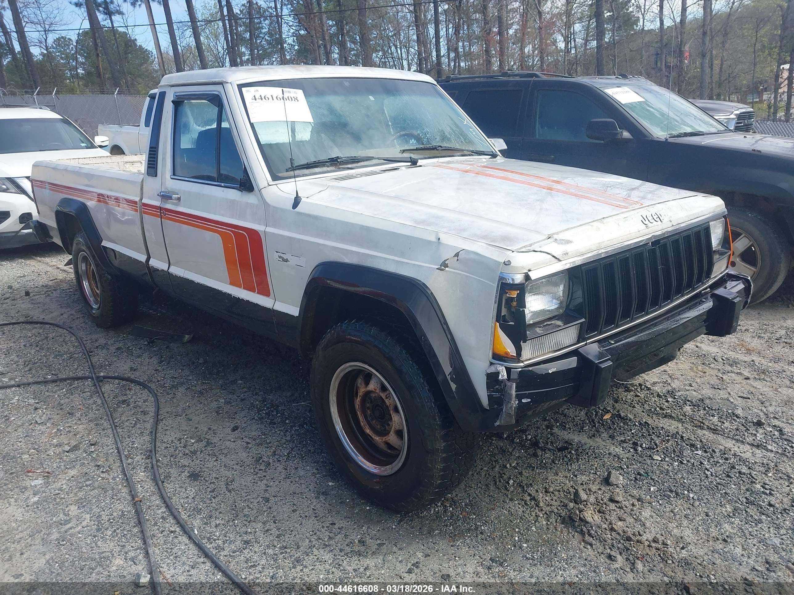 1986 Jeep Comanche Xls Белый vin: 1JTWD6694GT025790