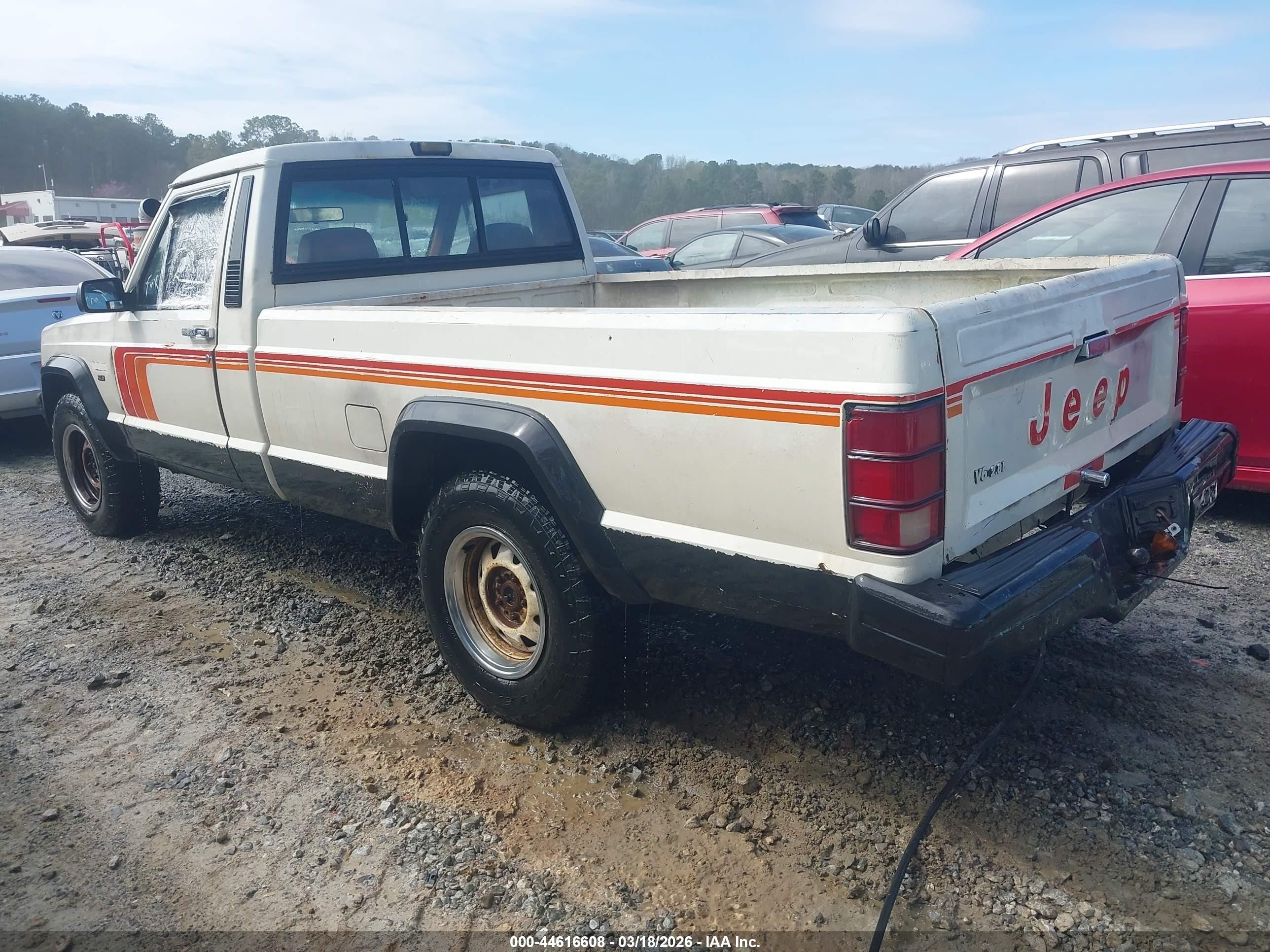 1986 Jeep Comanche Xls White vin: 1JTWD6694GT025790
