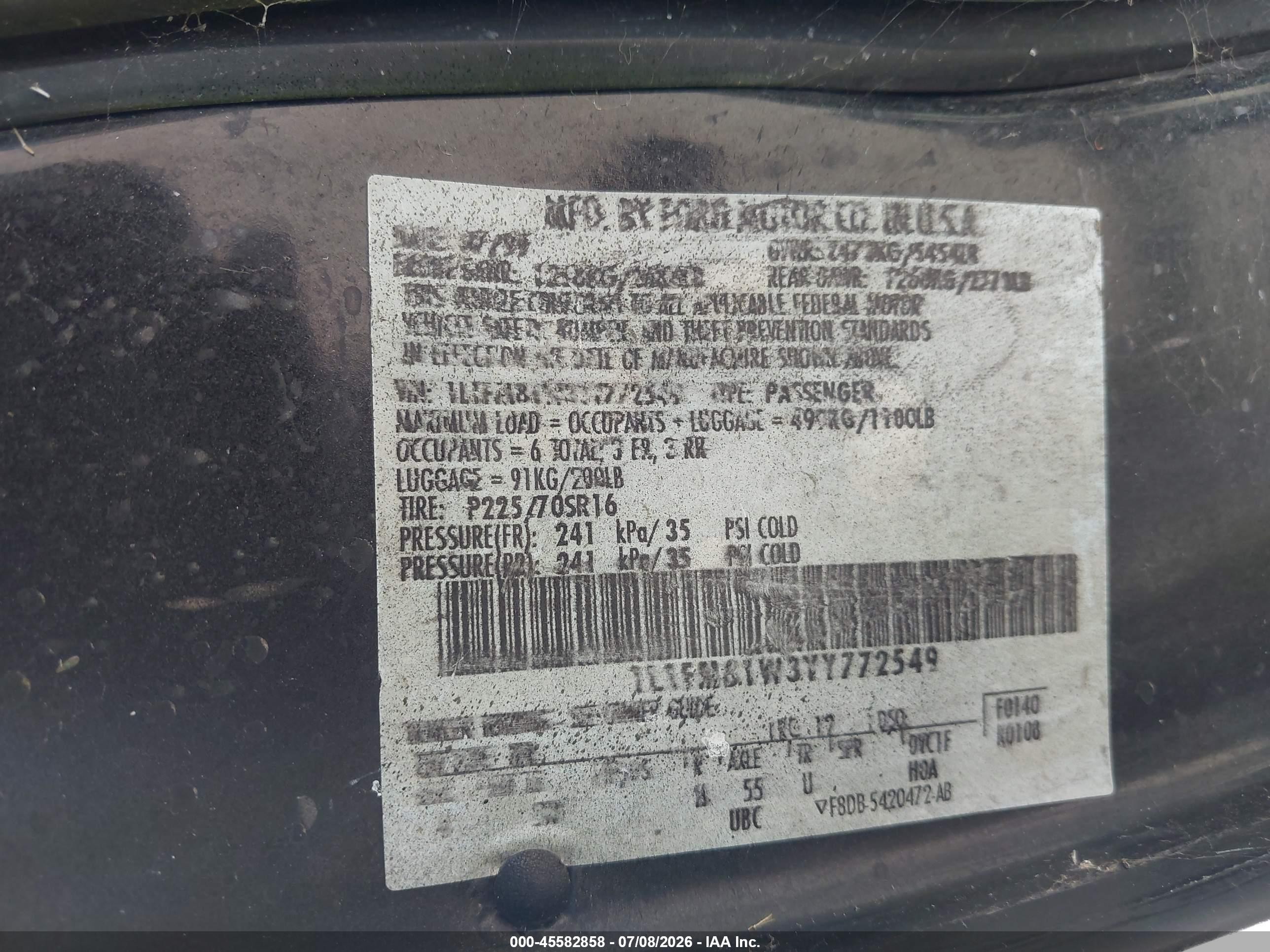 2000 Lincoln Town Car Signature Черный vin: 1L1FM81W3YY772549