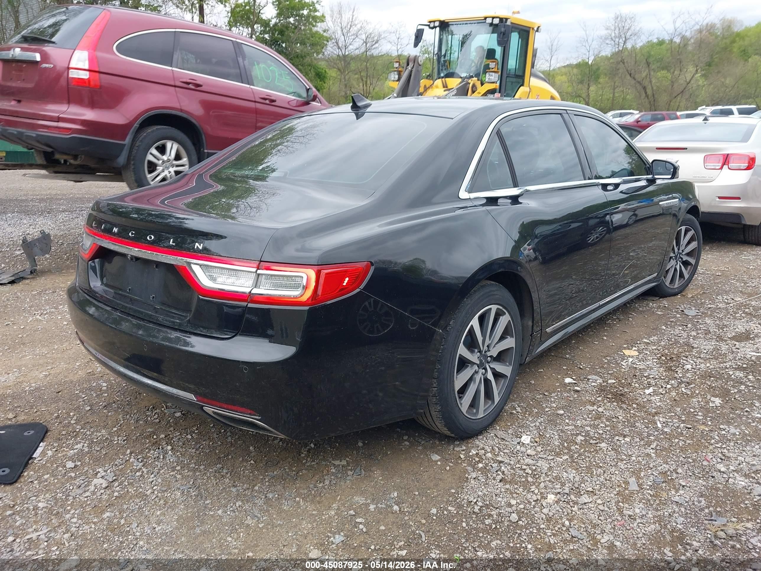 2018 Lincoln Continental Premiere Черный vin: 1LN6L9PK2J5603397