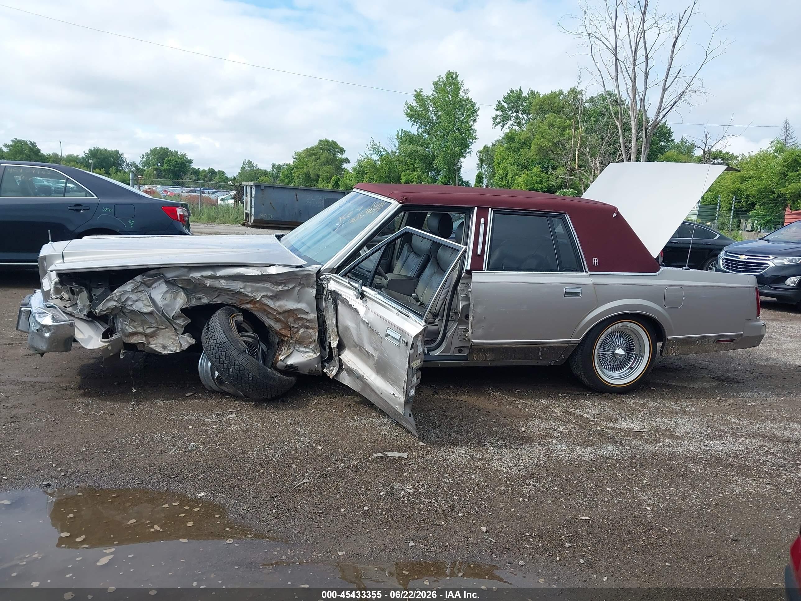 1988 Lincoln Town Car Signature Gray vin: 1LNBM82F2JY761673