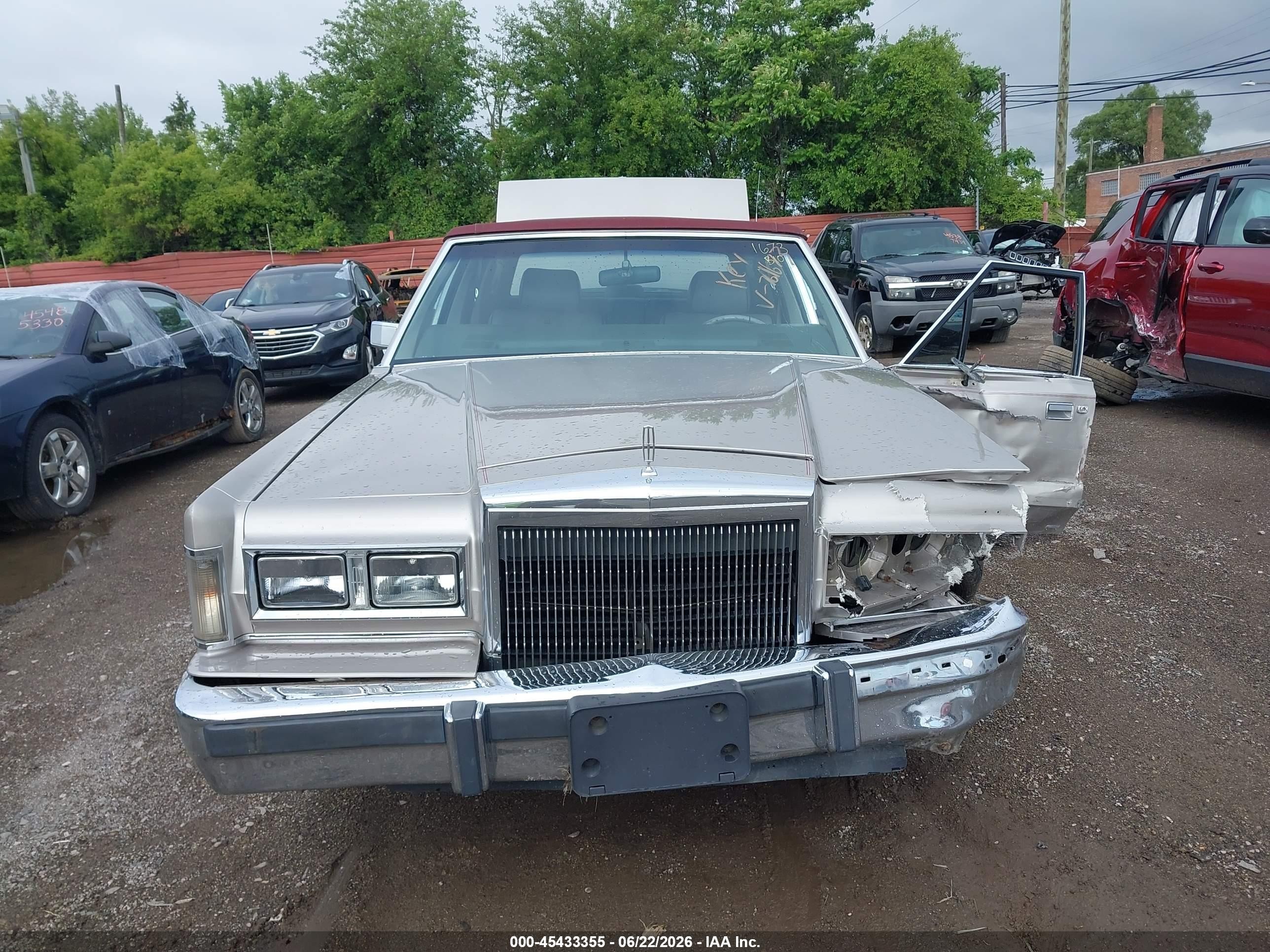 1988 Lincoln Town Car Signature Gray vin: 1LNBM82F2JY761673
