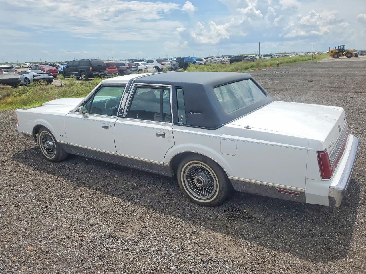 1989 Lincoln Town Car Signature White vin: 1LNBM82F5KY797066