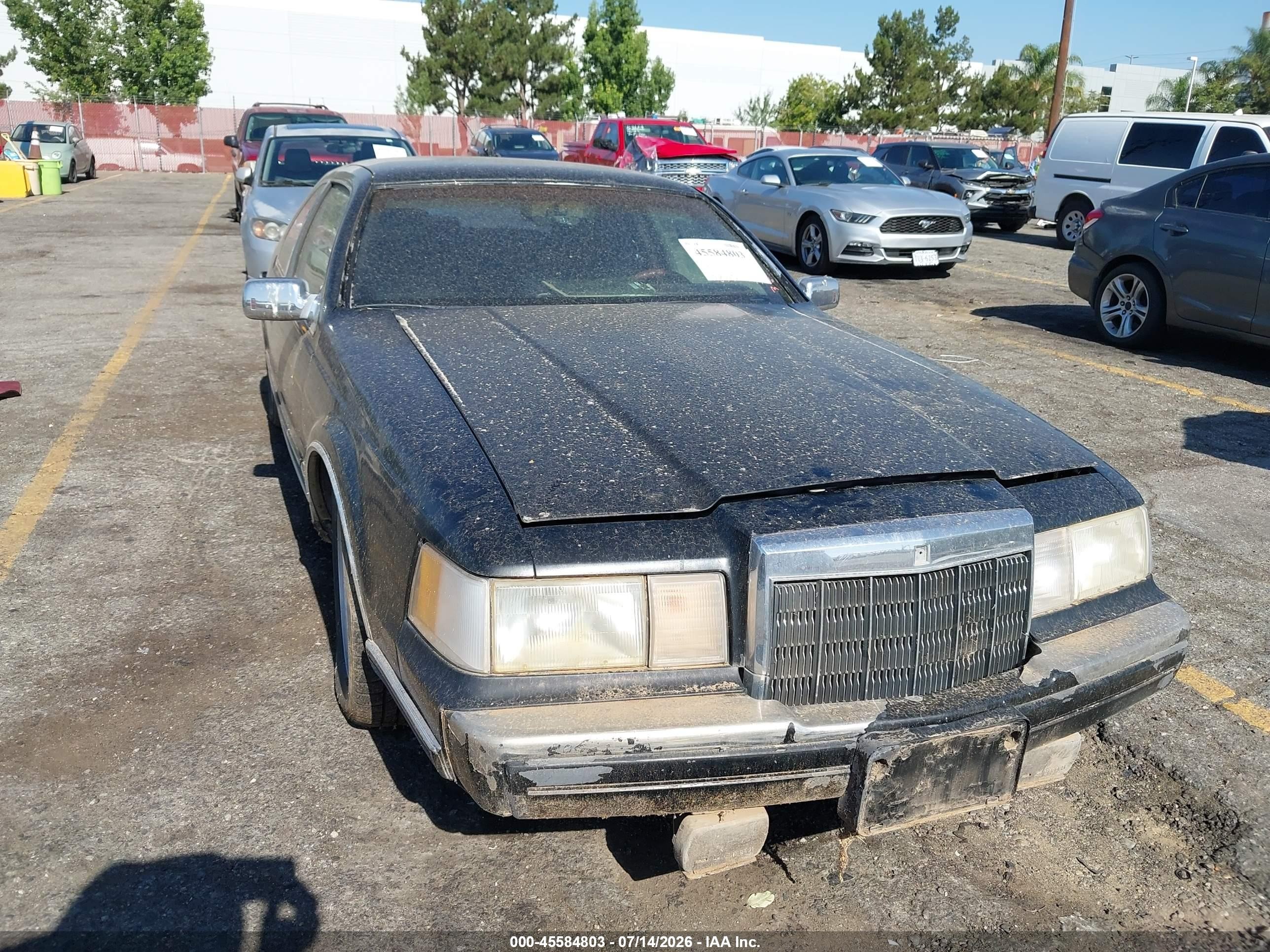 1988 Lincoln Mark Vii Lsc Черный vin: 1LNBM93EXJY710322