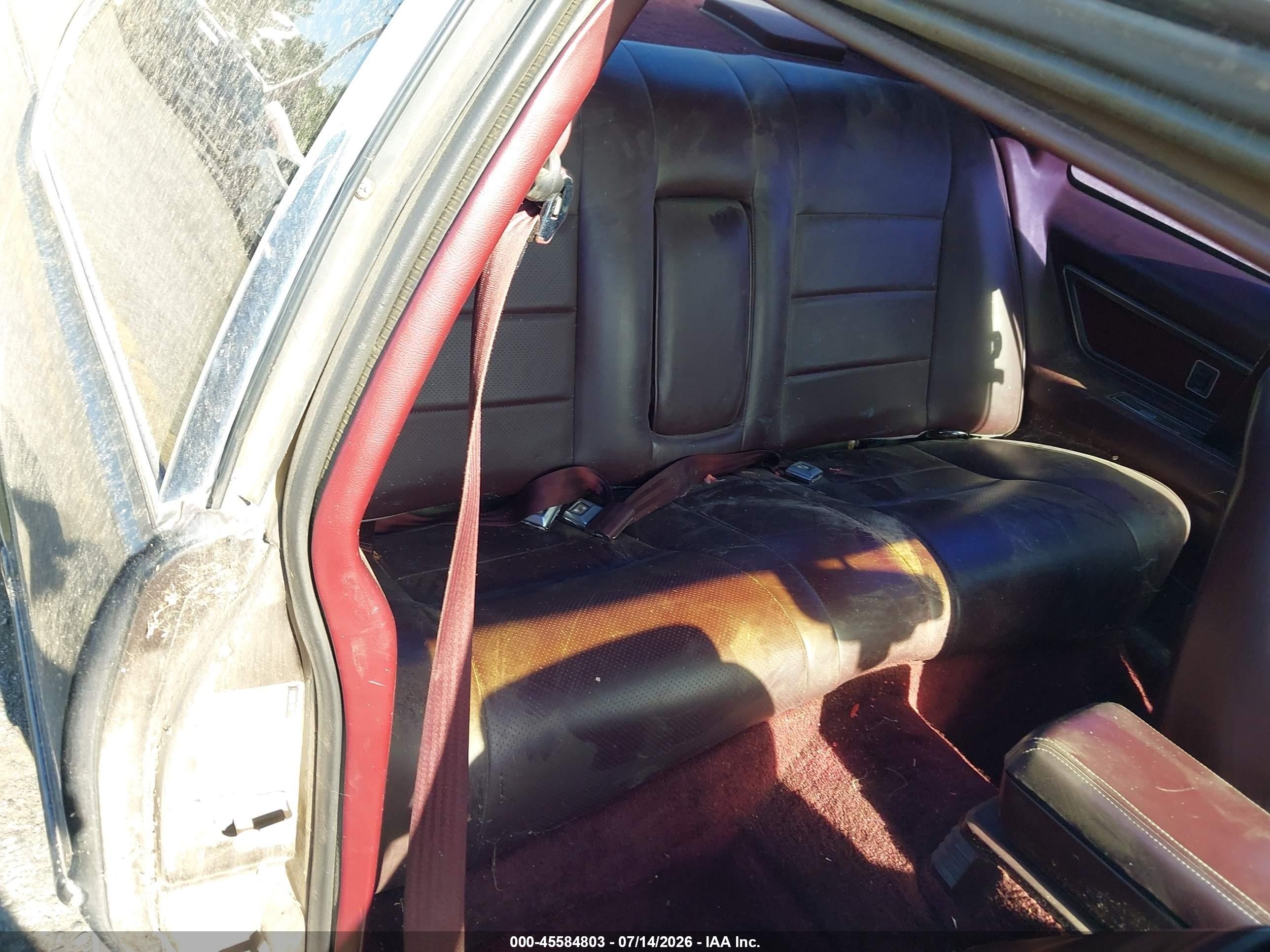1988 Lincoln Mark Vii Lsc Черный vin: 1LNBM93EXJY710322