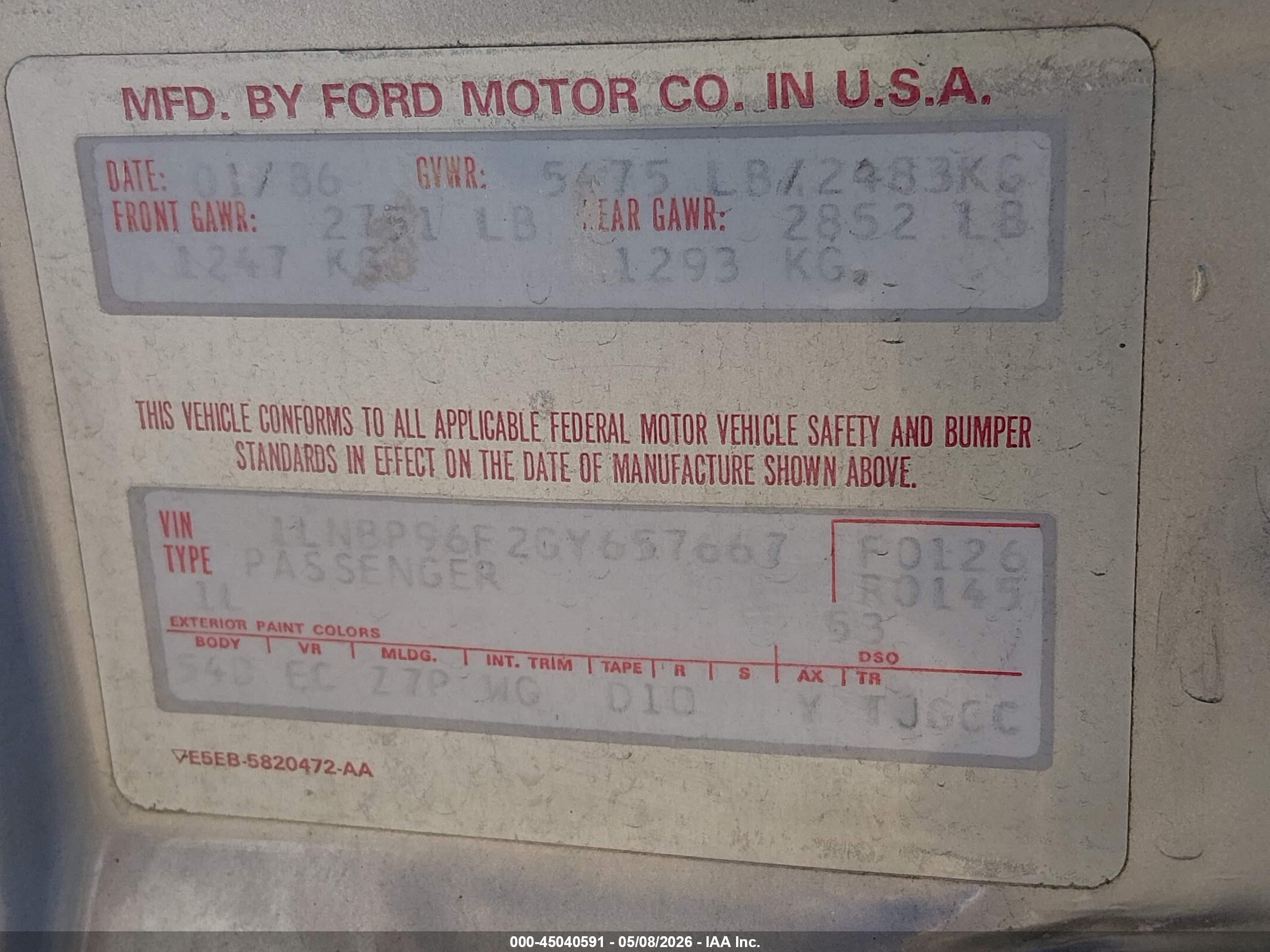 1986 Lincoln Town Car   Silver vin: 1LNBP96F2GY657667