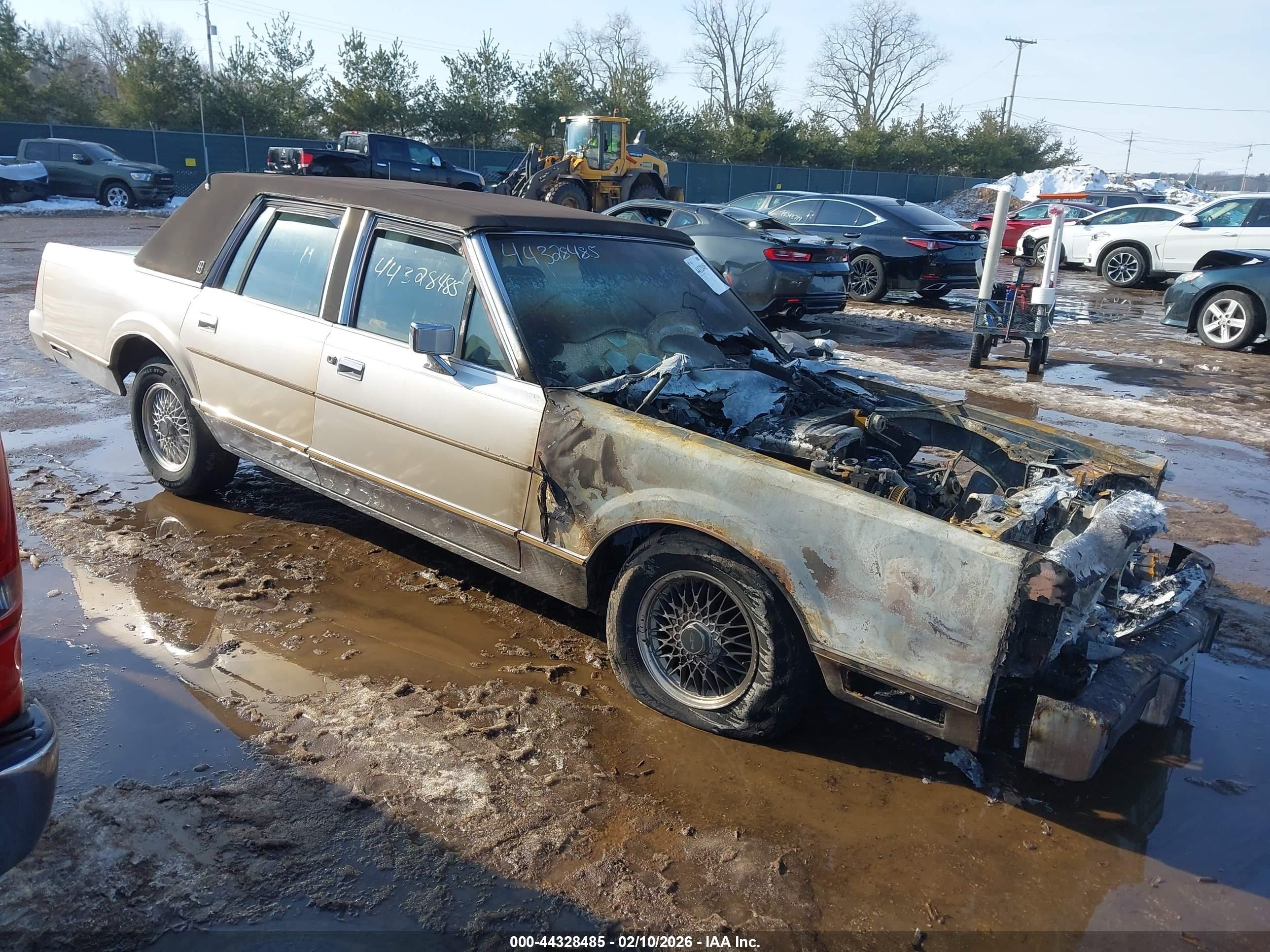 1986 Lincoln Town Car   Champagne vin: 1LNBP96F6GY689151