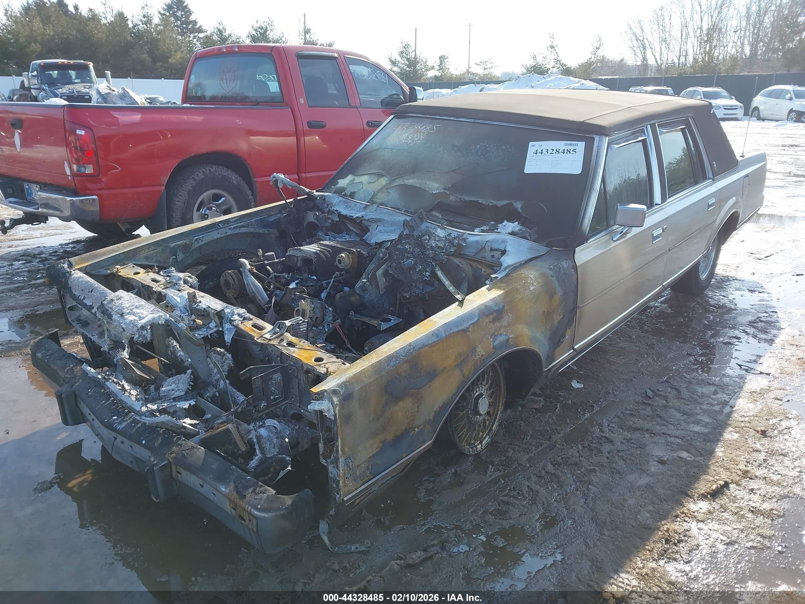 1986 Lincoln Town Car   Champagne vin: 1LNBP96F6GY689151