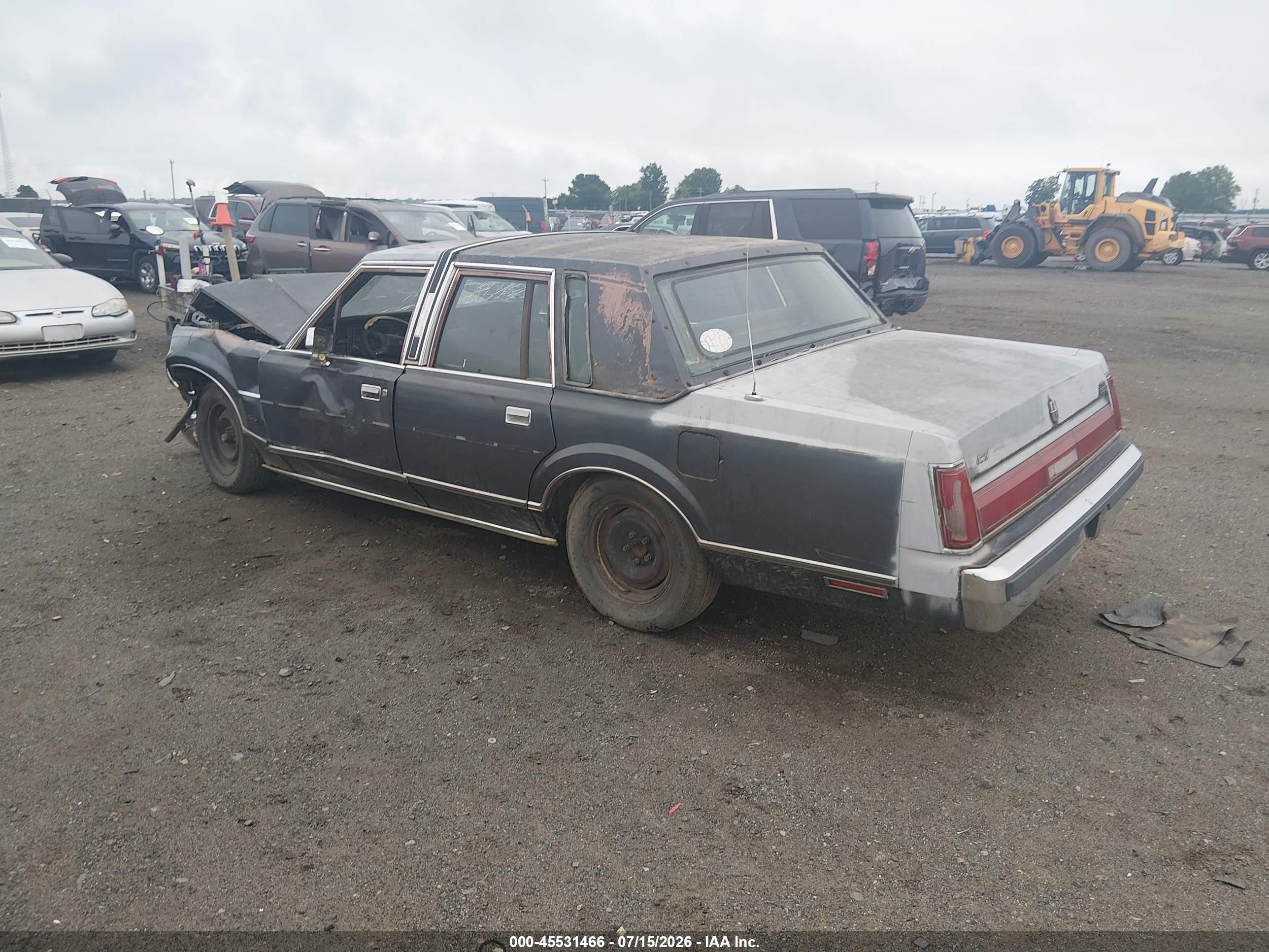 1985 Lincoln Town Car   Синий vin: 1LNBP96FXFY694688