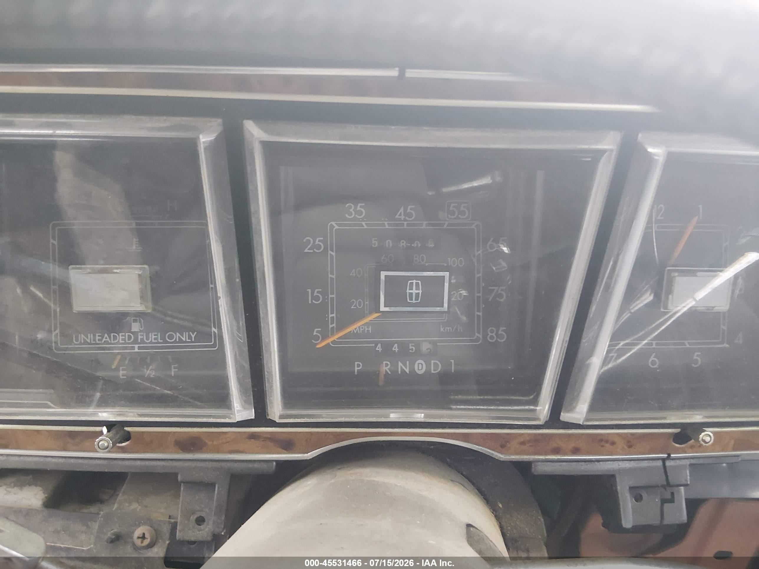 1985 Lincoln Town Car   Синий vin: 1LNBP96FXFY694688