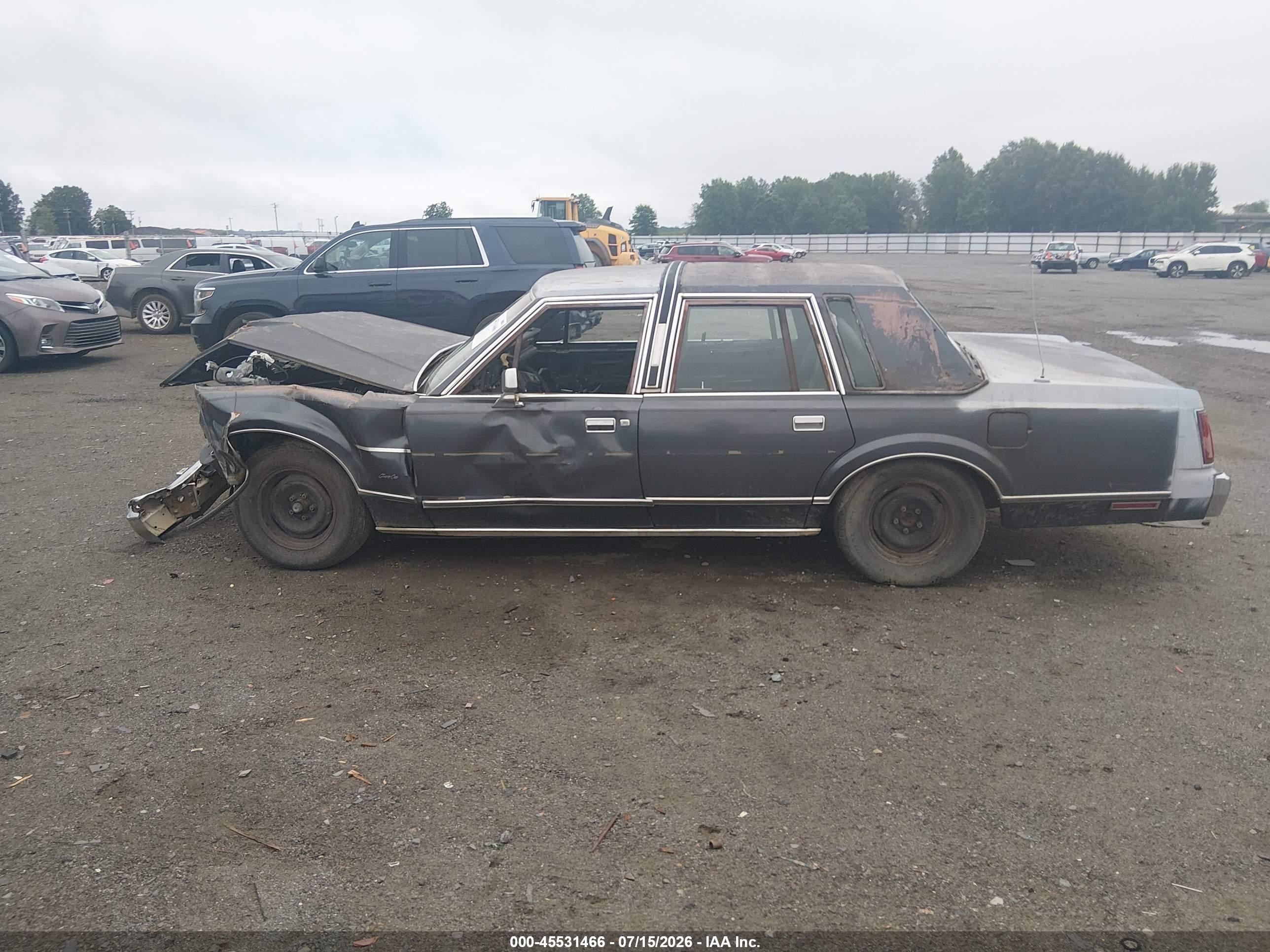 1985 Lincoln Town Car   Синий vin: 1LNBP96FXFY694688