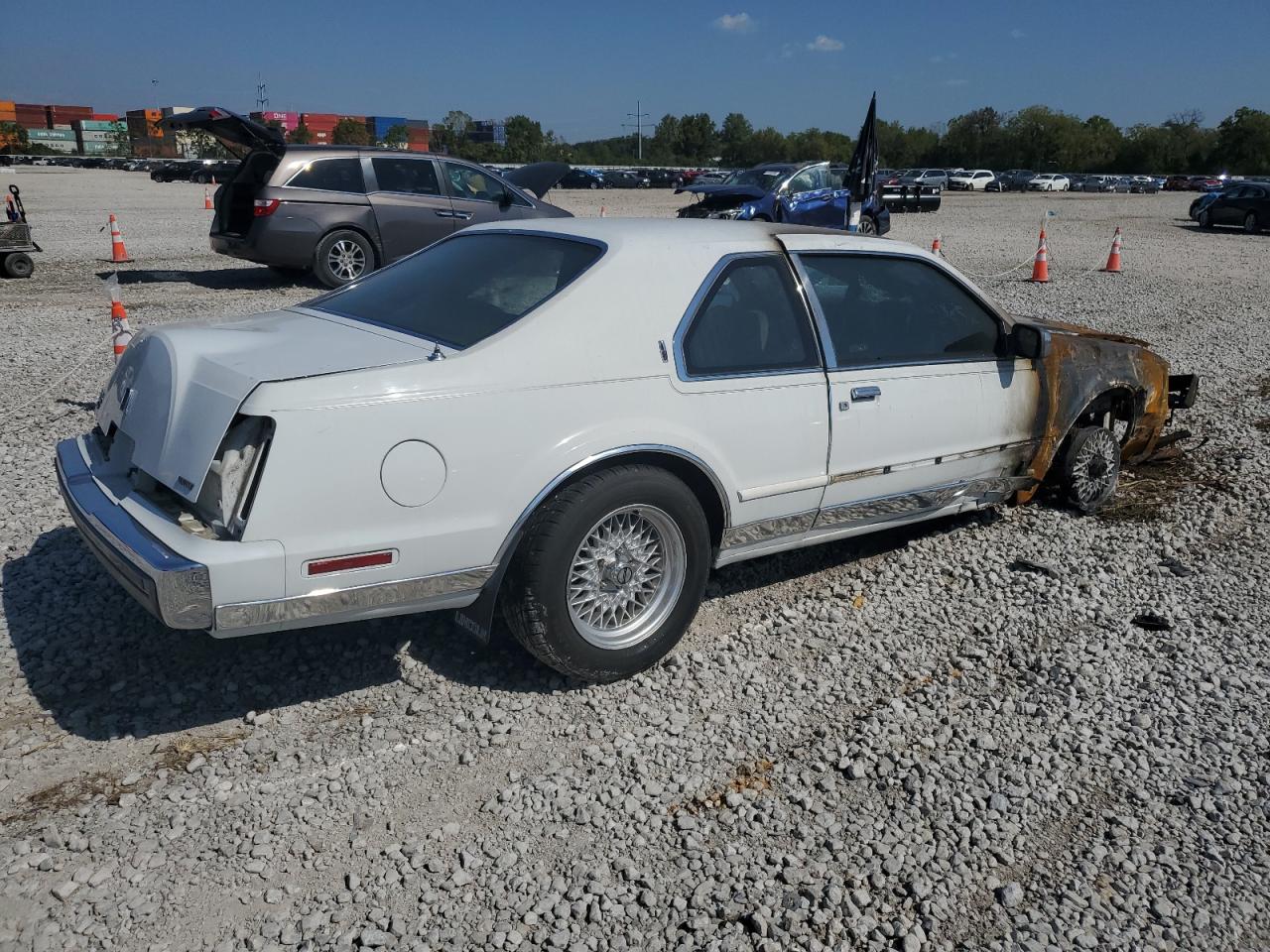 1986 Lincoln Mark Vii White vin: 1LNBP98F1GY722599