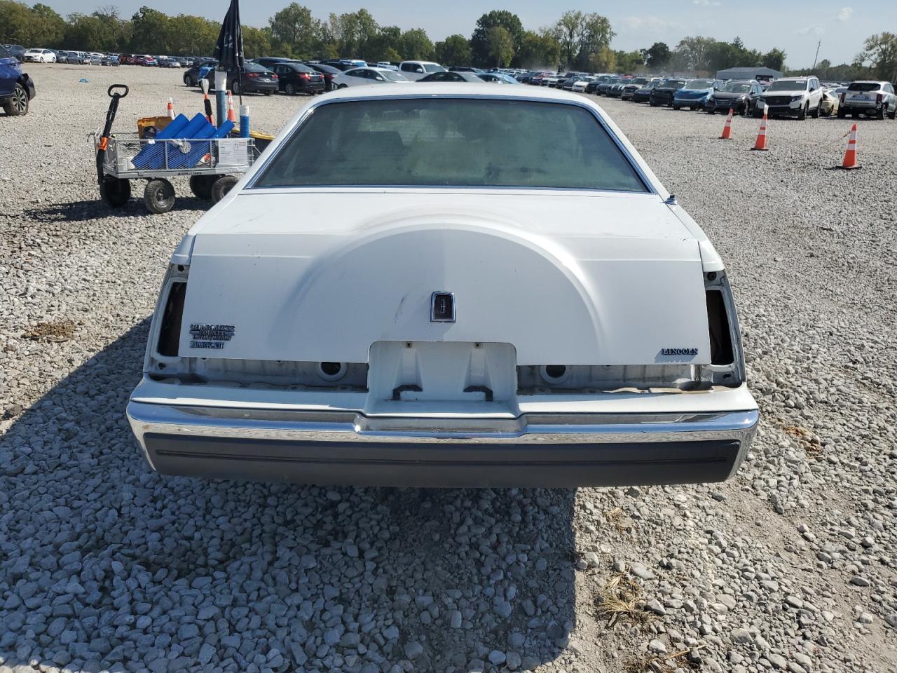 1986 Lincoln Mark Vii White vin: 1LNBP98F1GY722599