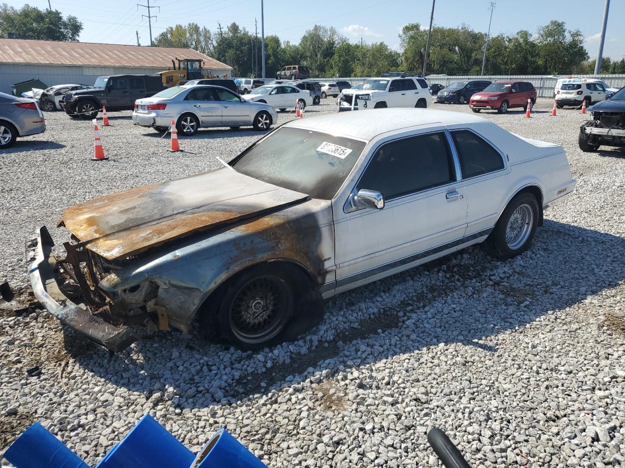 1986 Lincoln Mark Vii White vin: 1LNBP98F1GY722599