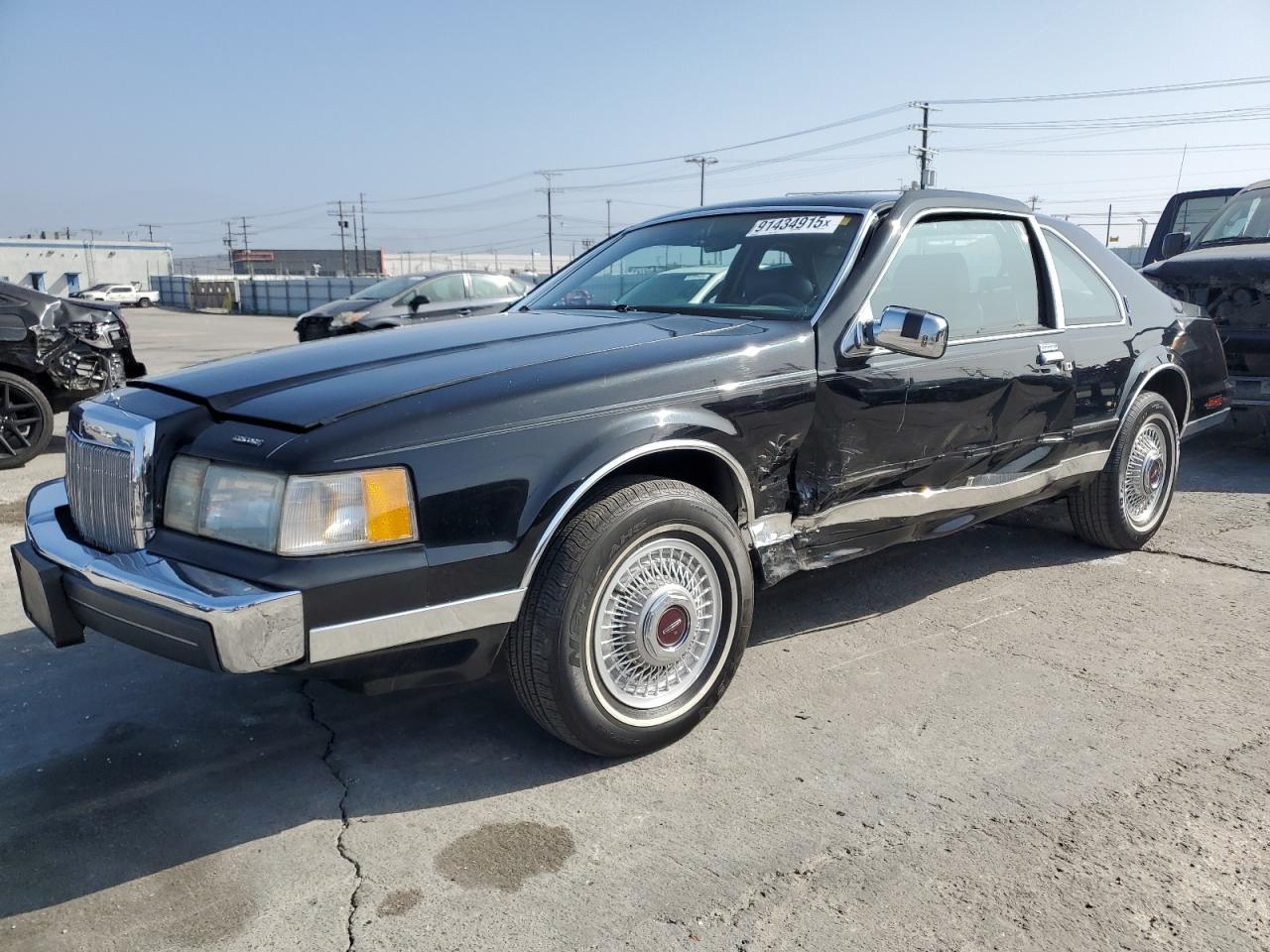 1986 Lincoln Mark Vii Black vin: 1LNBP98F5GY614549