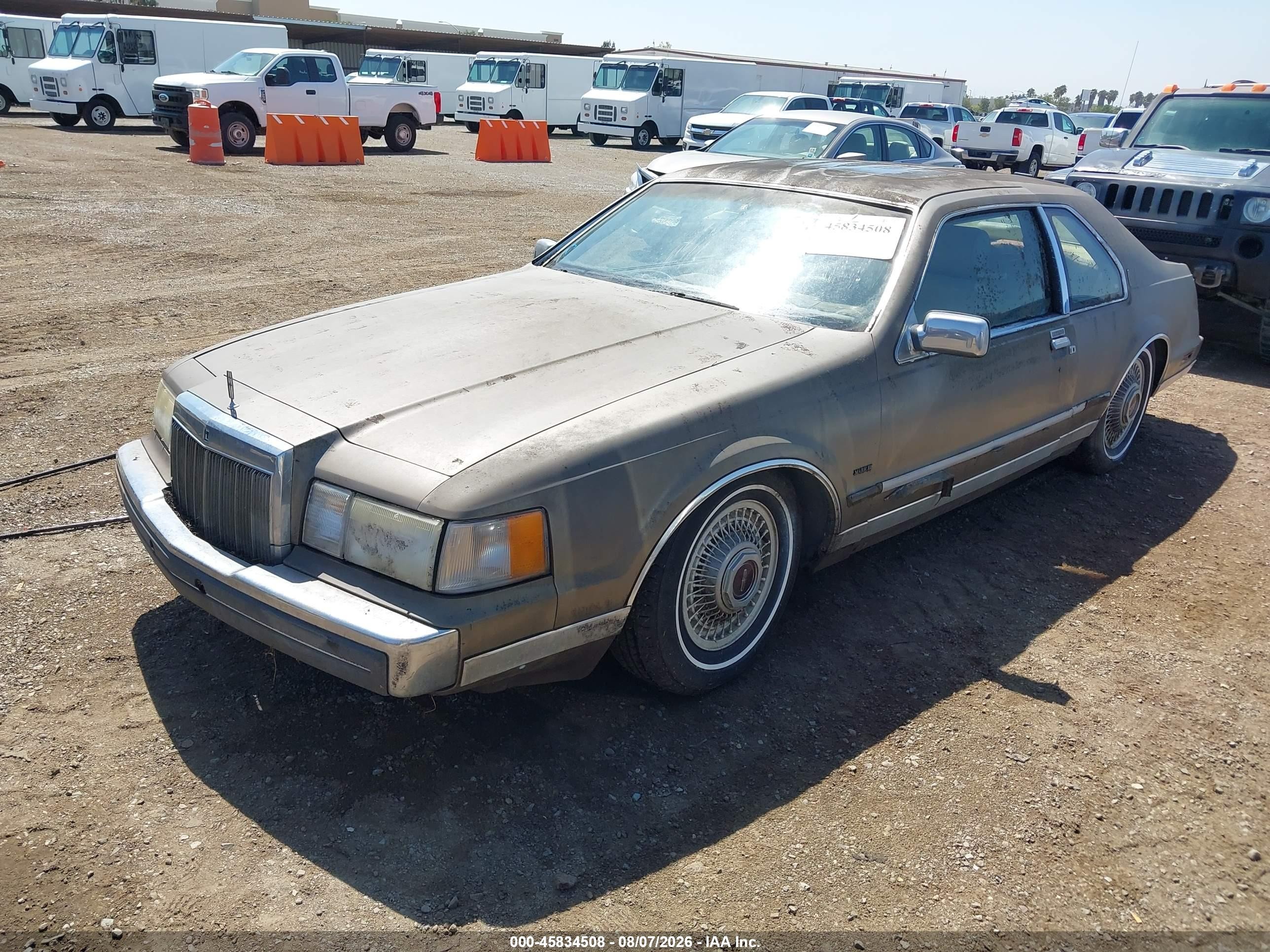 1986 Lincoln Mark Vii   Золотой vin: 1LNBP98F5GY755153