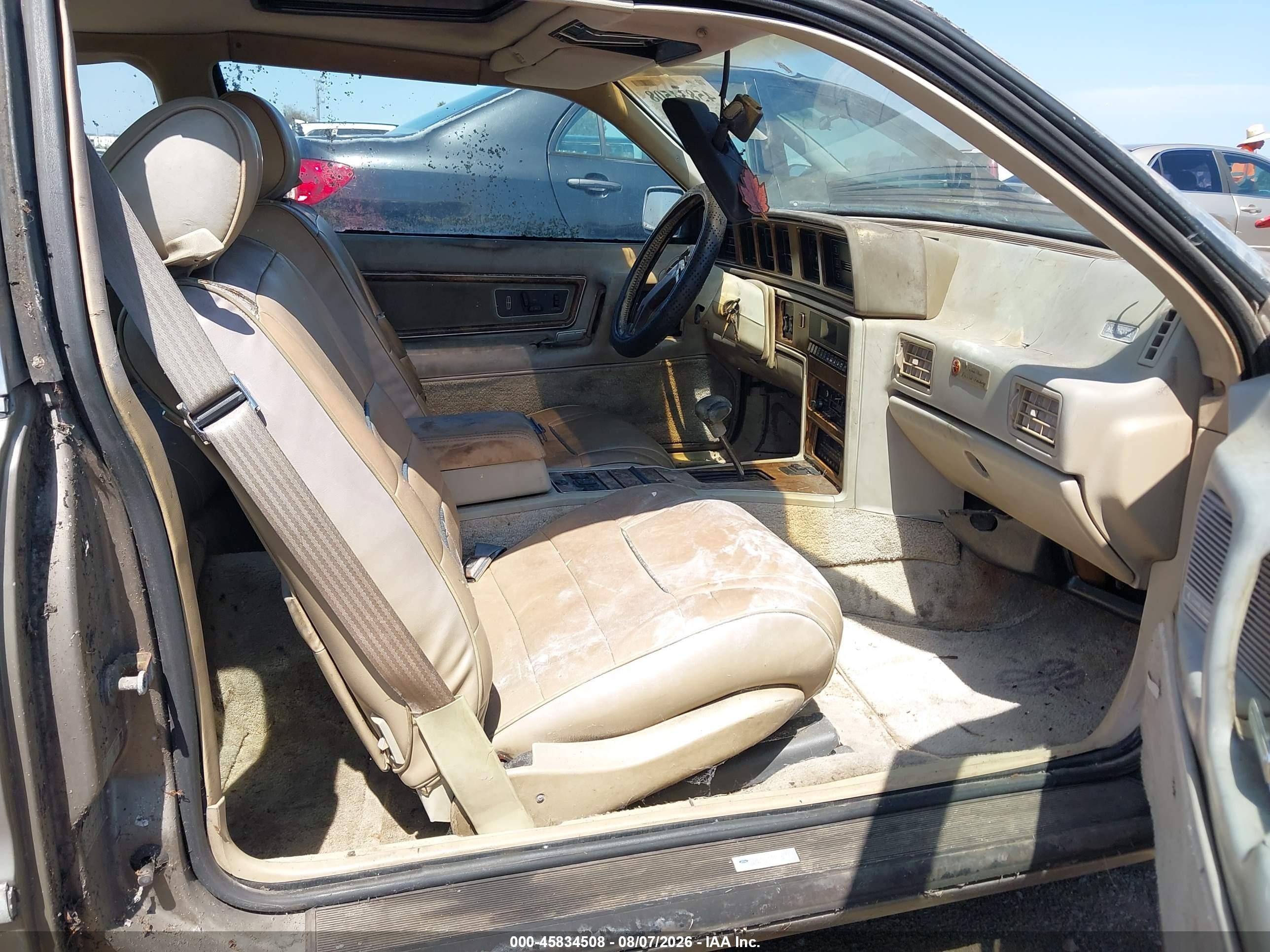 1986 Lincoln Mark Vii   Золотой vin: 1LNBP98F5GY755153