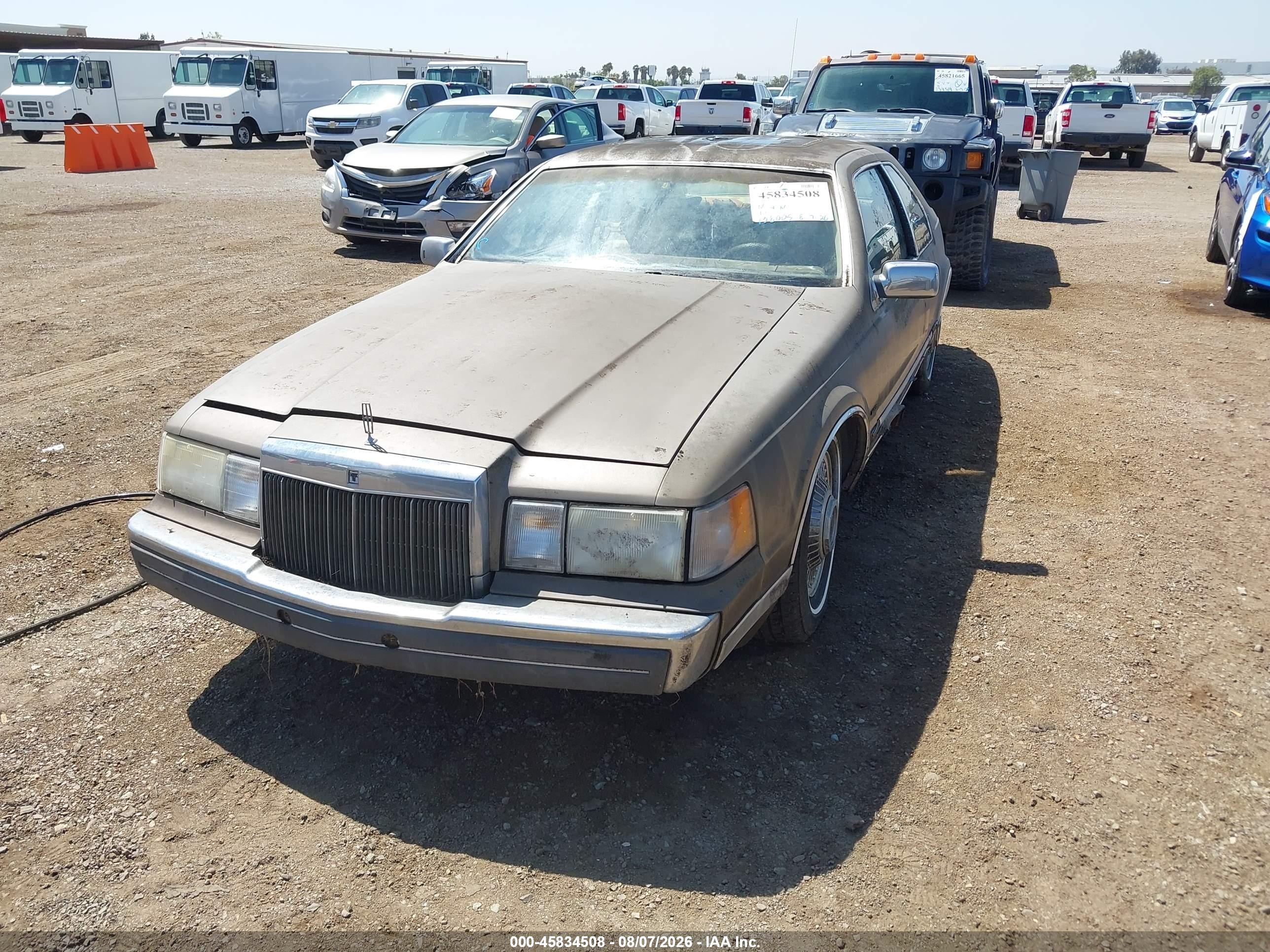1986 Lincoln Mark Vii   Золотой vin: 1LNBP98F5GY755153