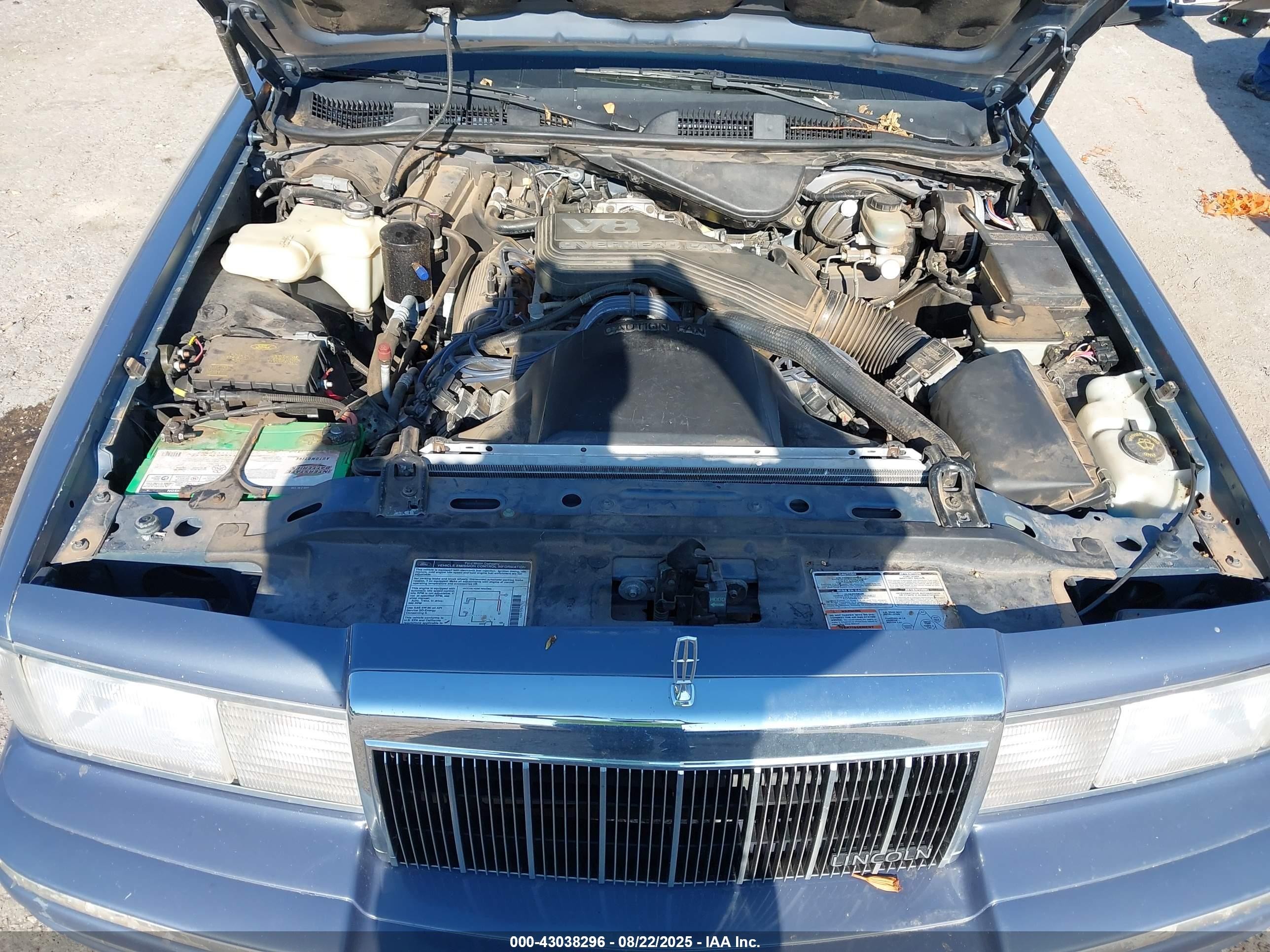 1991 Lincoln Town Car Executive Blue vin: 1LNCM81W2MY635517