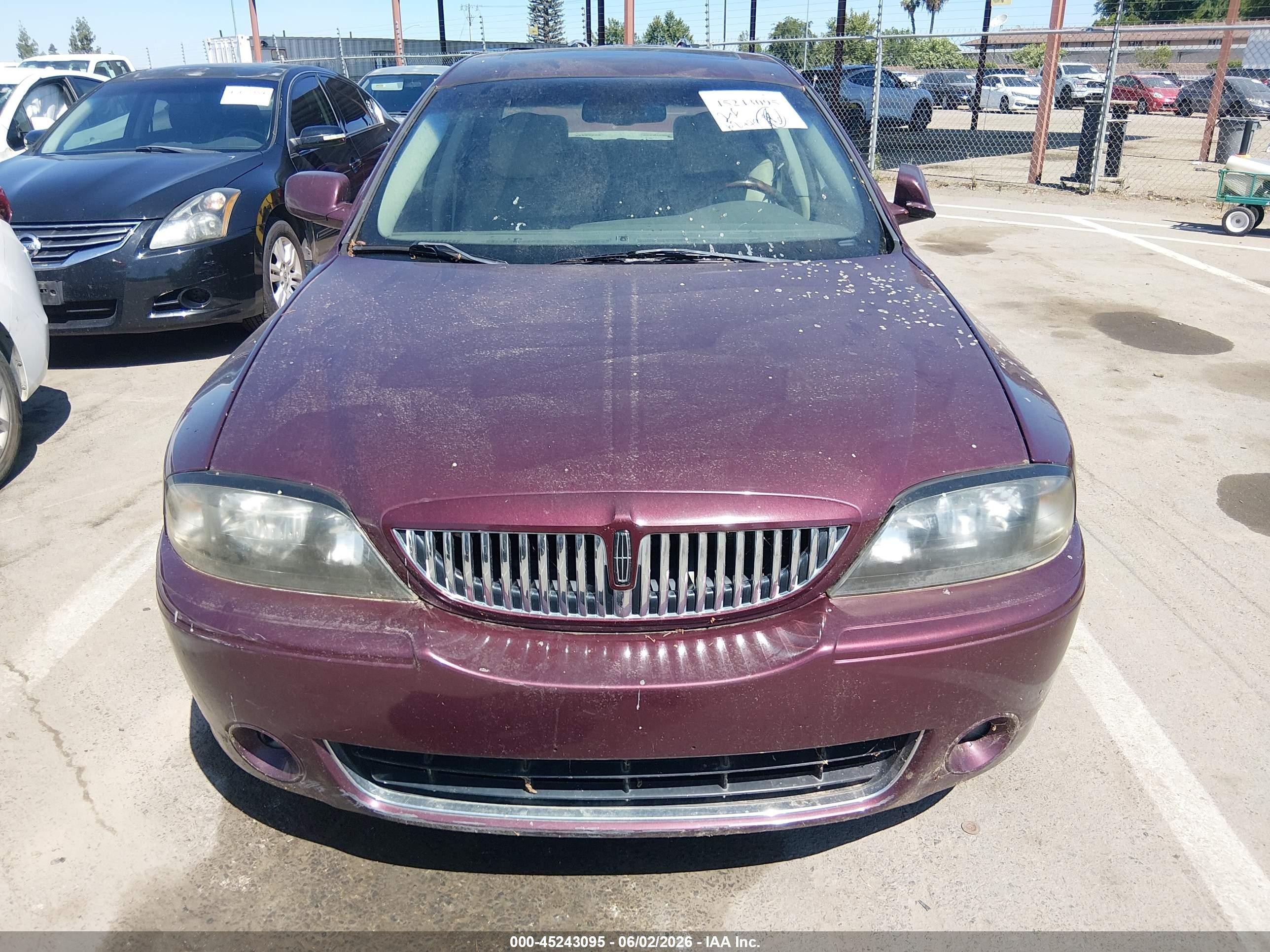 2006 Lincoln Ls V8 Purple vin: 1LNFM87A66Y609272