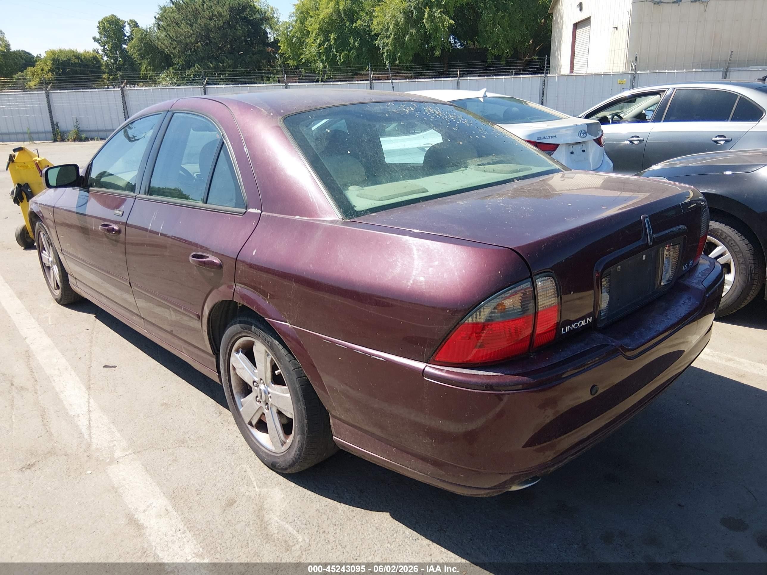 2006 Lincoln Ls V8 Purple vin: 1LNFM87A66Y609272