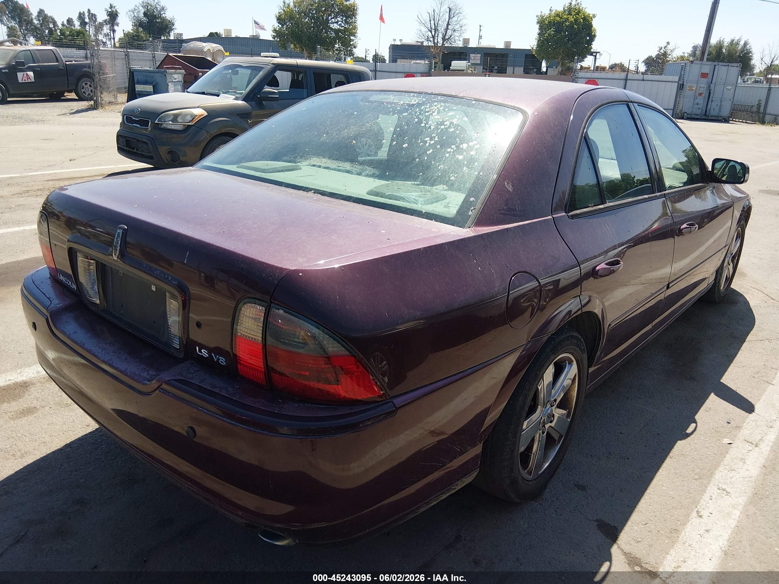 2006 Lincoln Ls V8 Purple vin: 1LNFM87A66Y609272