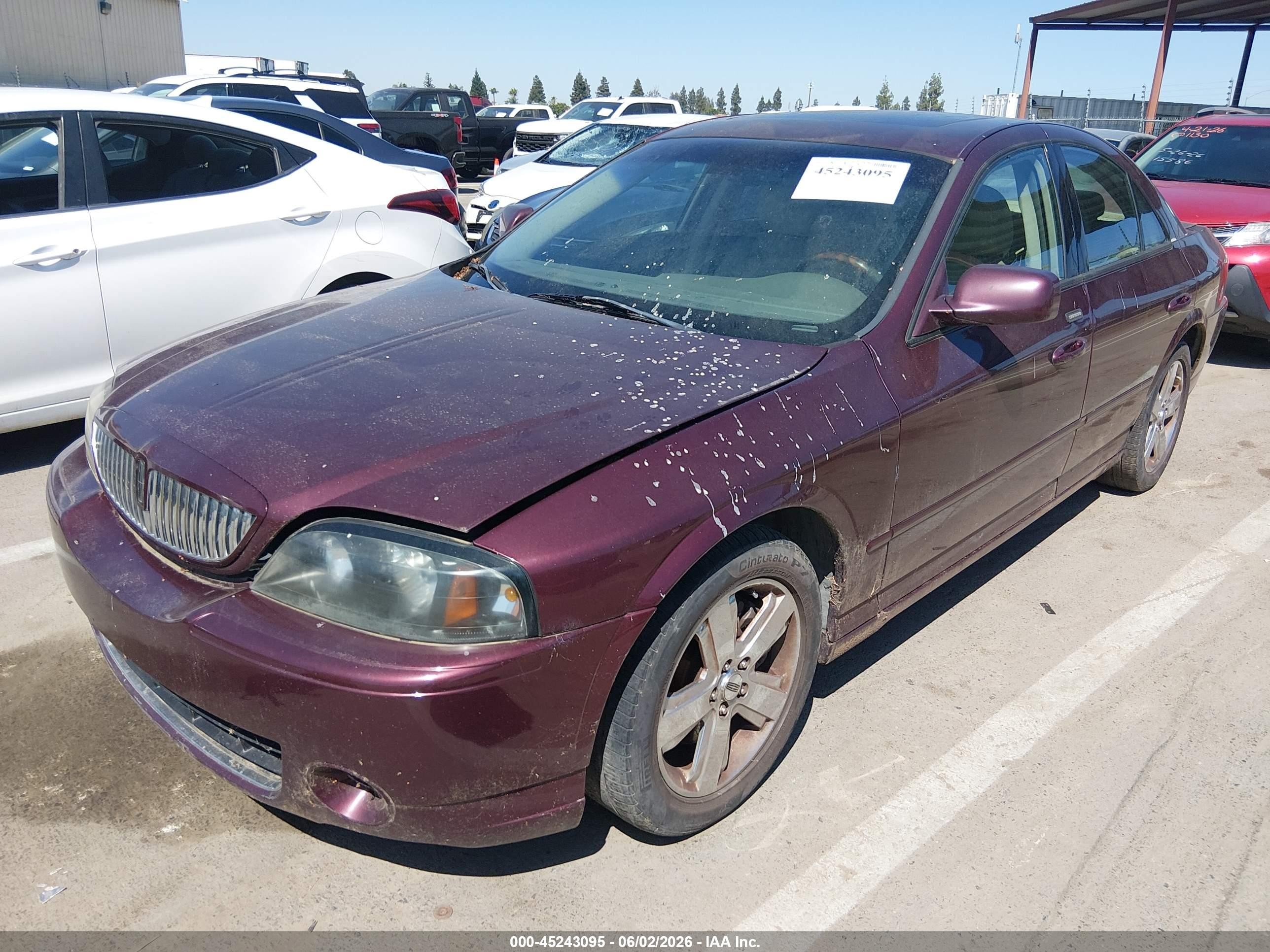 2006 Lincoln Ls V8 Purple vin: 1LNFM87A66Y609272