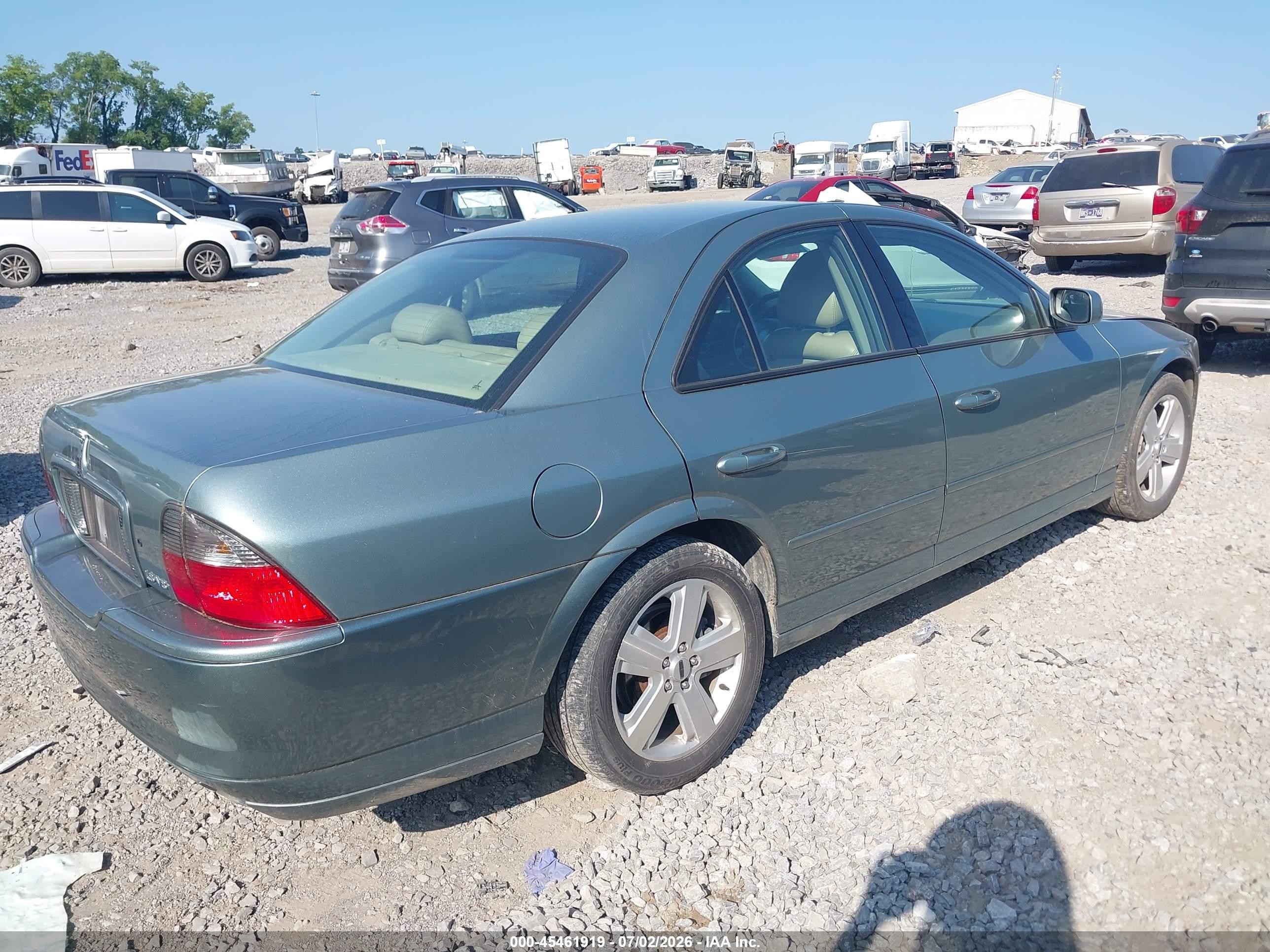 2006 Lincoln Ls V8 Turquoise vin: 1LNFM87A96Y641116