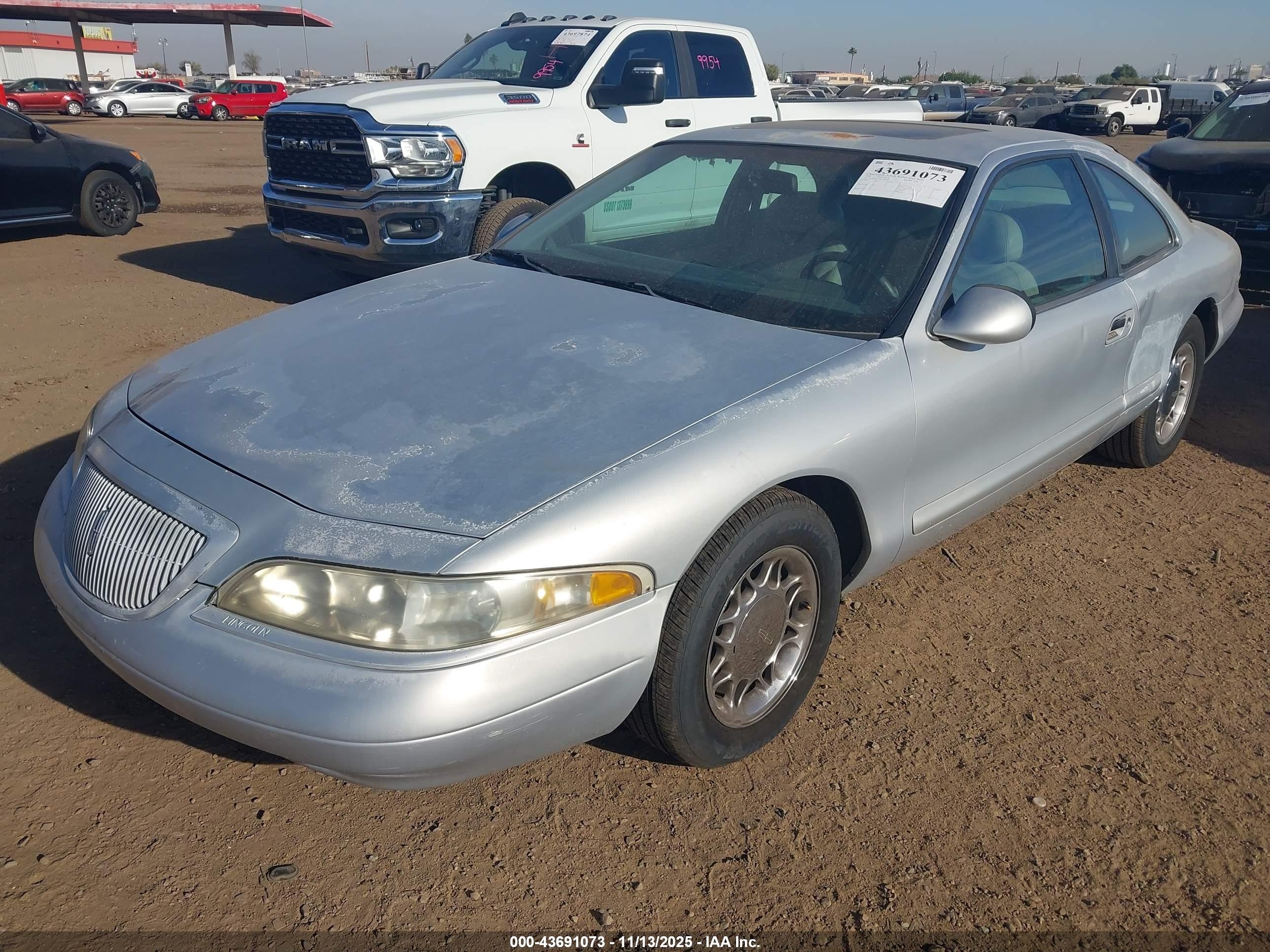 1998 Lincoln Mark Viii Lsc Silver vin: 1LNFM92V0WY604505
