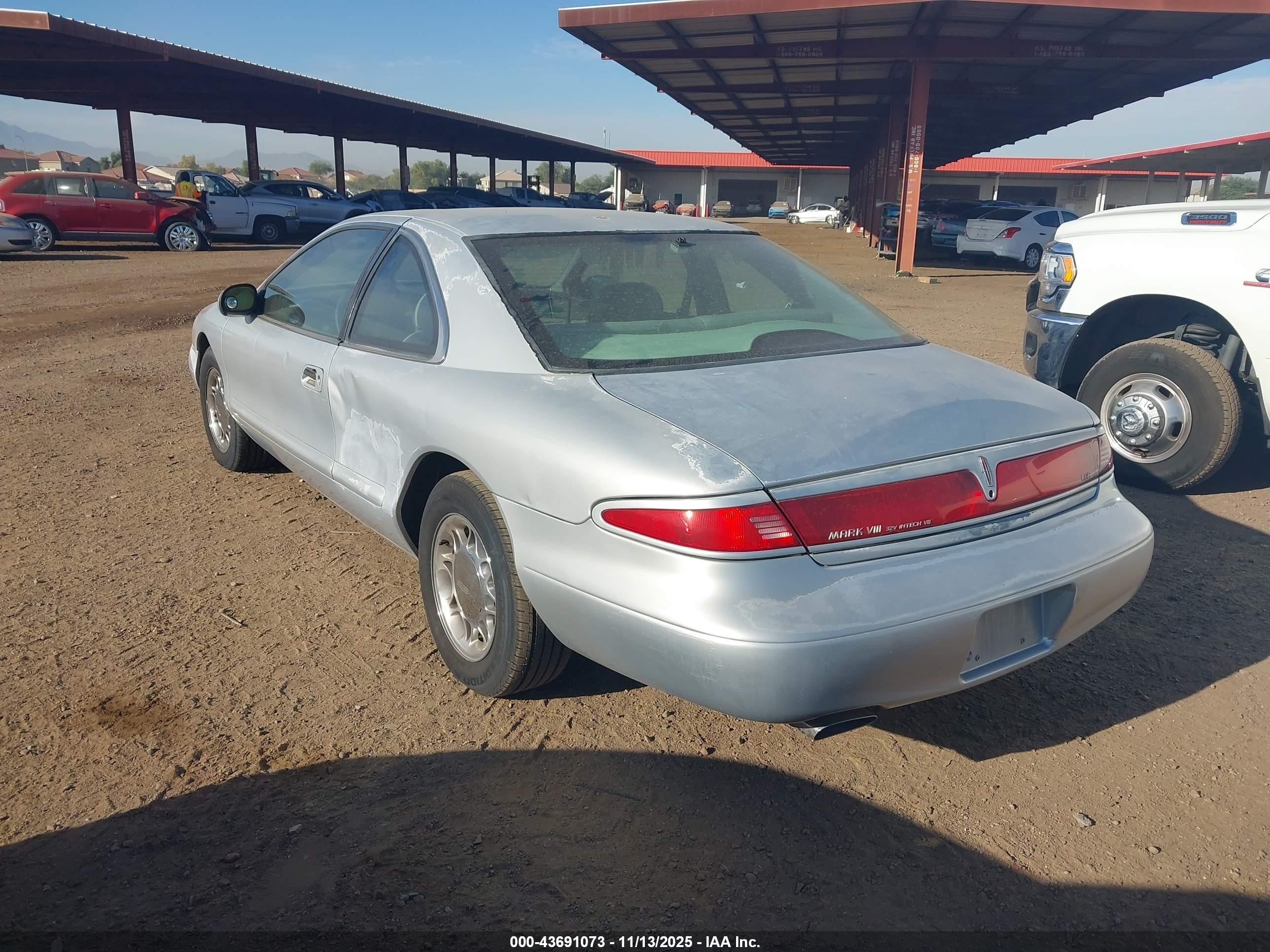 1998 Lincoln Mark Viii Lsc Silver vin: 1LNFM92V0WY604505