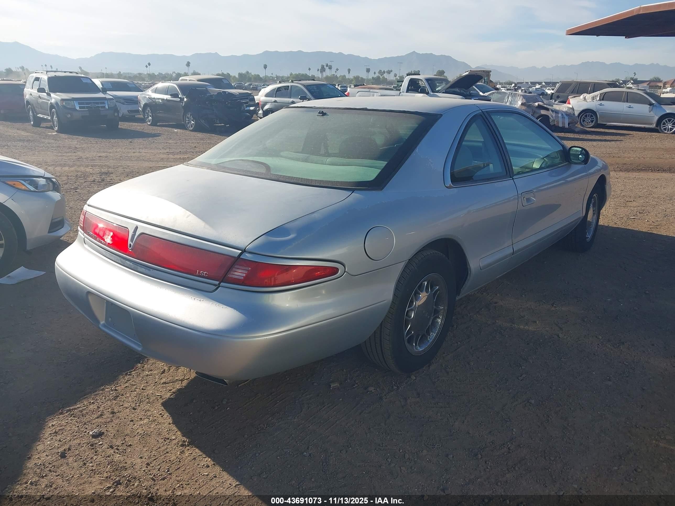 1998 Lincoln Mark Viii Lsc Silver vin: 1LNFM92V0WY604505