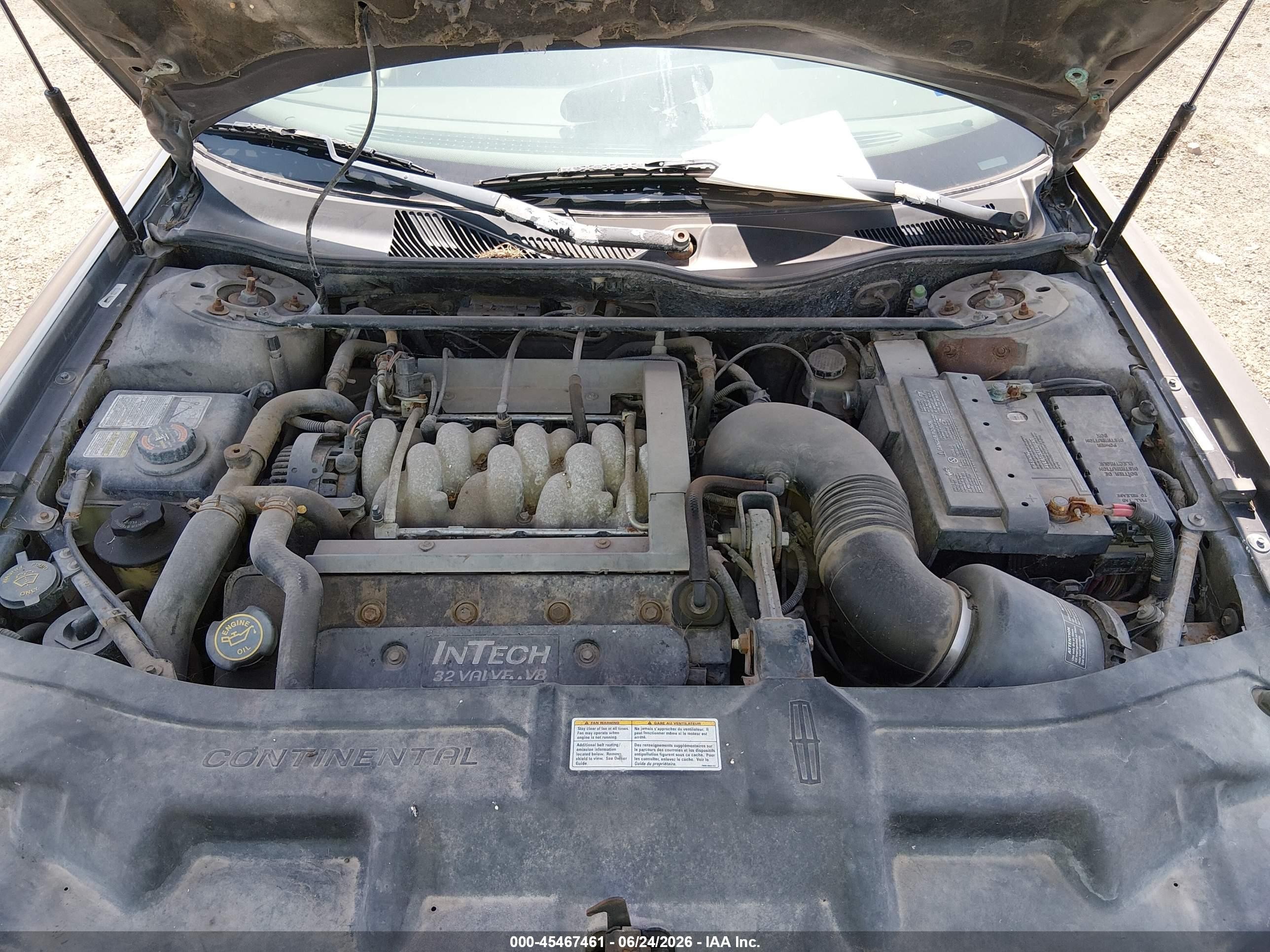 1998 Lincoln Continental   Gray vin: 1LNFM97V5WY742226