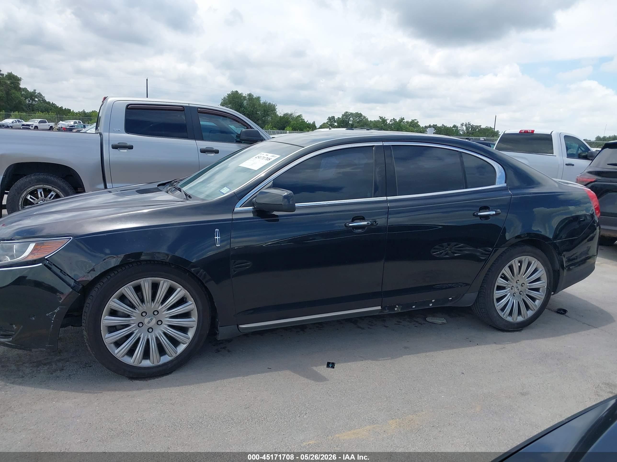 2013 Lincoln Mks   Black vin: 1LNHL9DK0DG603047