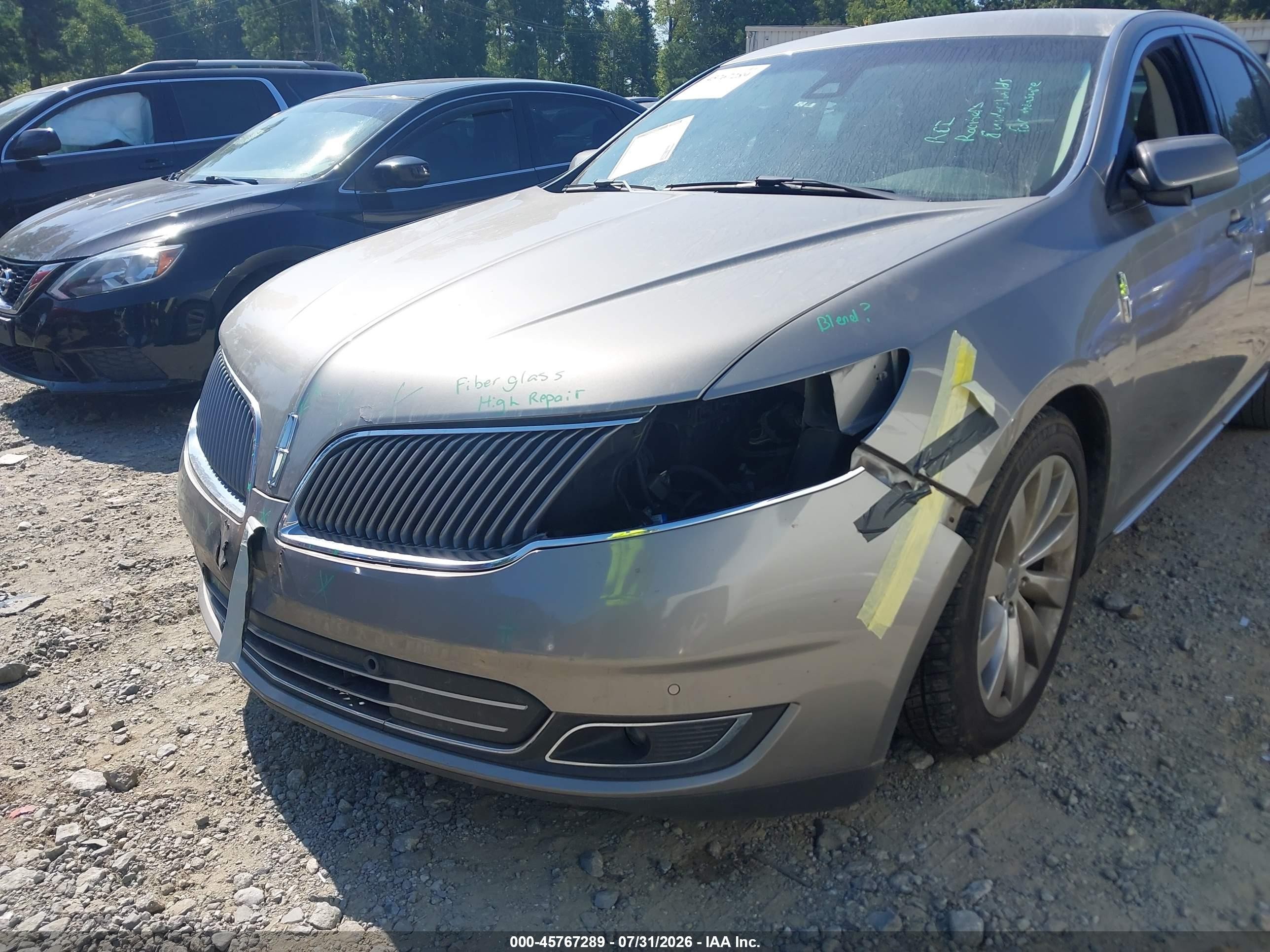 2015 Lincoln Mks   Beige vin: 1LNHL9DK0FG603200