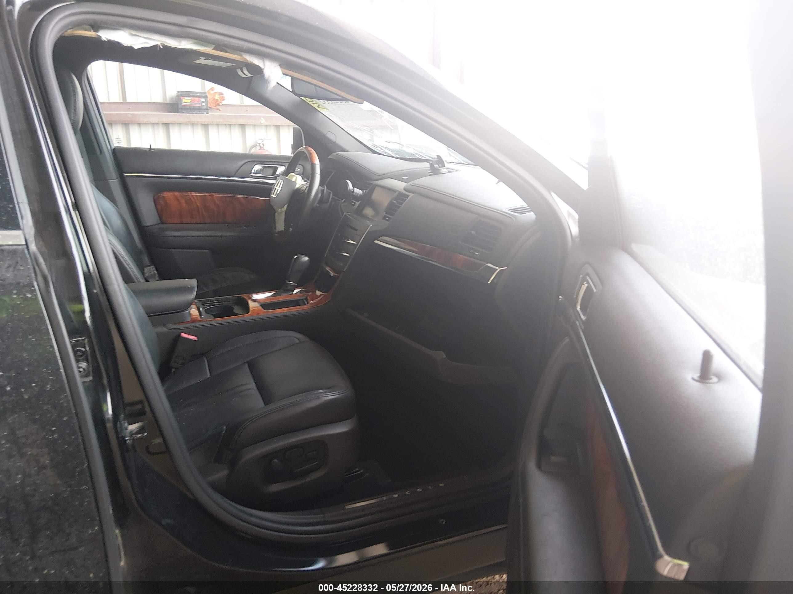 2013 Lincoln Mks Black vin: 1LNHL9DK2DG606483
