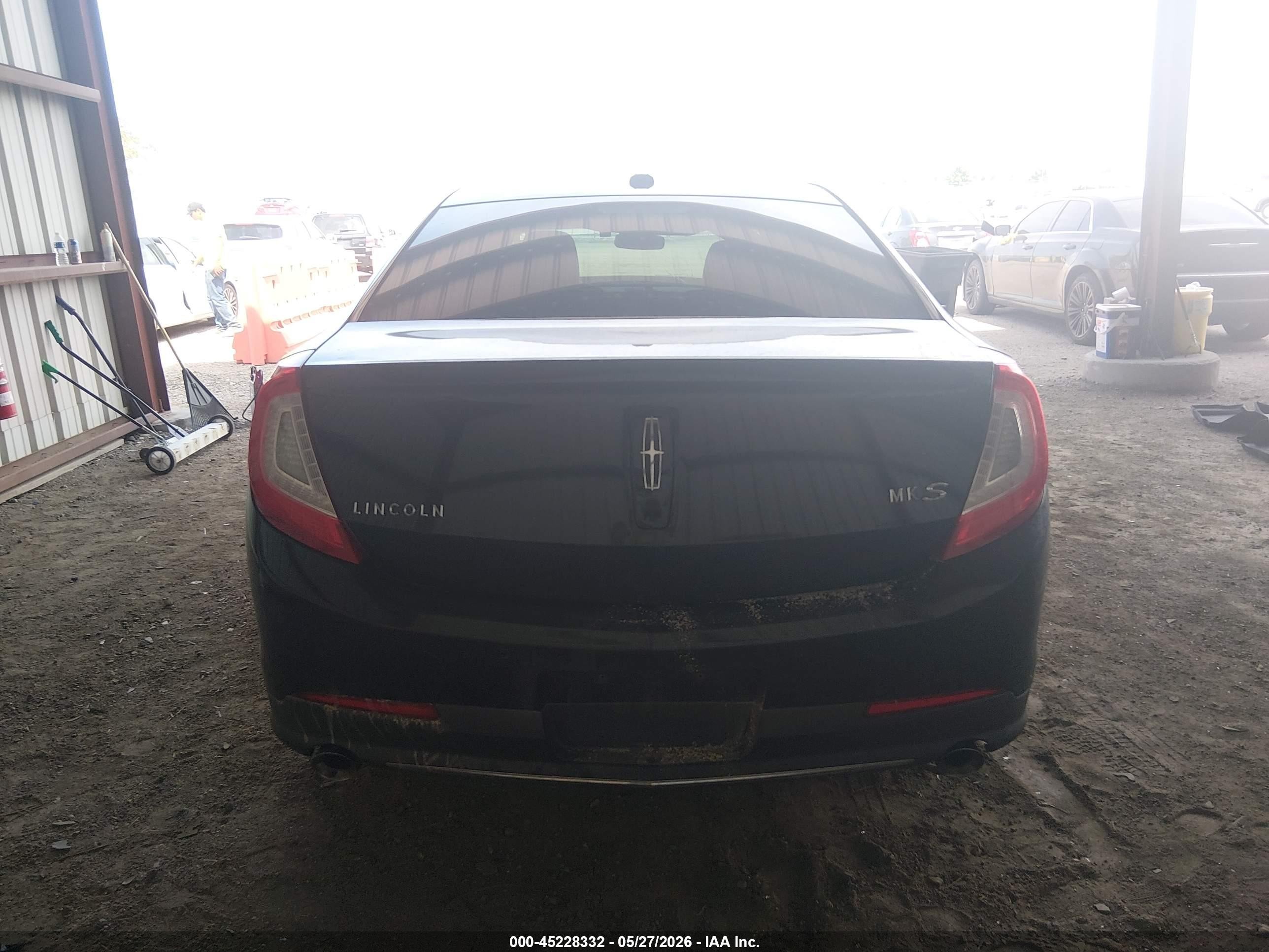 2013 Lincoln Mks Black vin: 1LNHL9DK2DG606483
