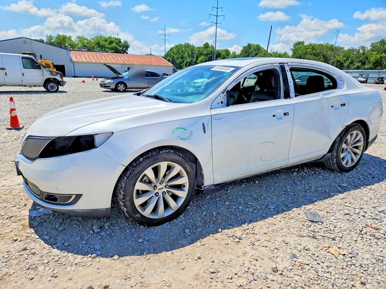 2014 Lincoln Mks Белый vin: 1LNHL9DK2EG604427