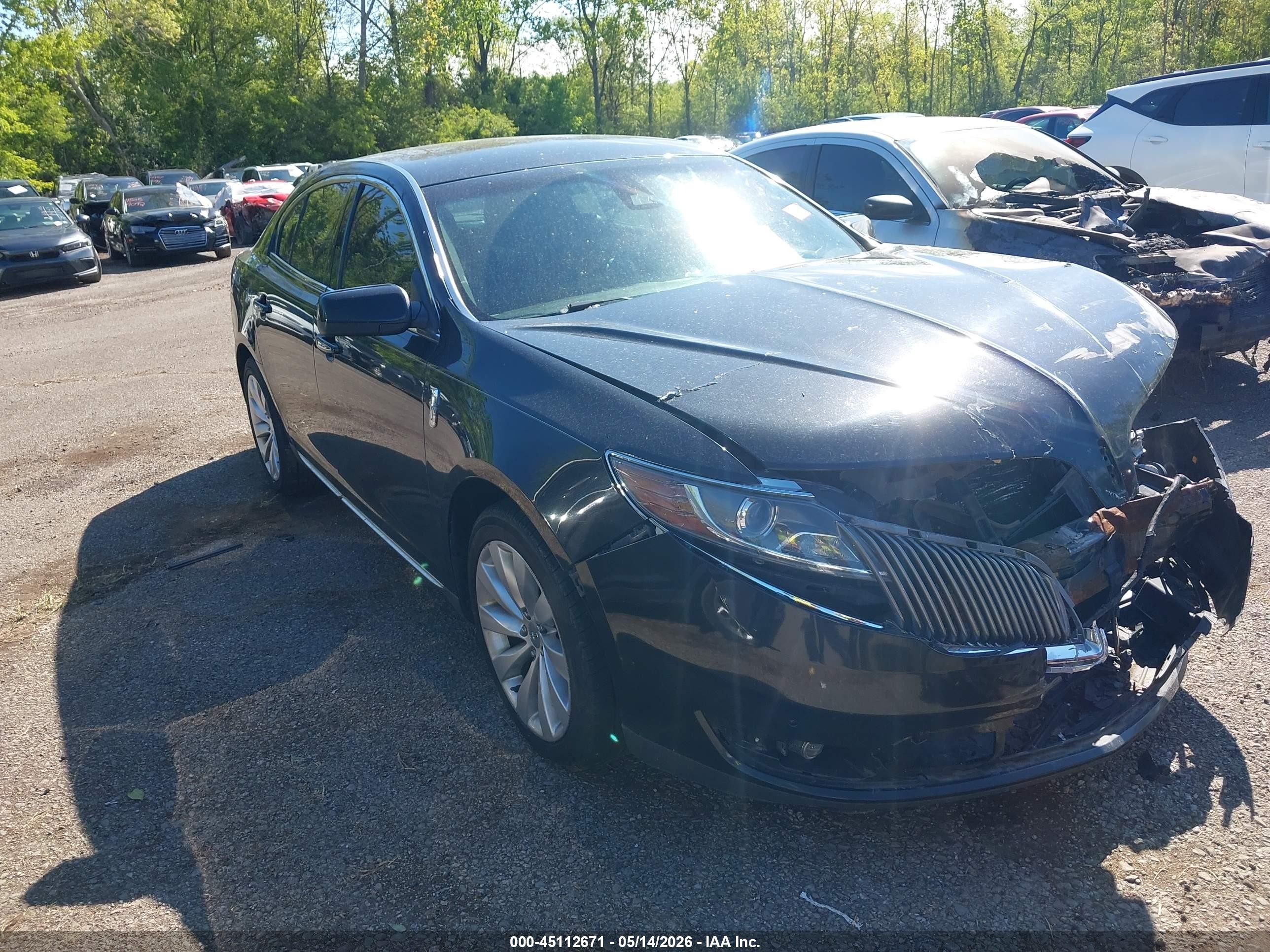 2014 Lincoln Mks   Black vin: 1LNHL9DK2EG604489
